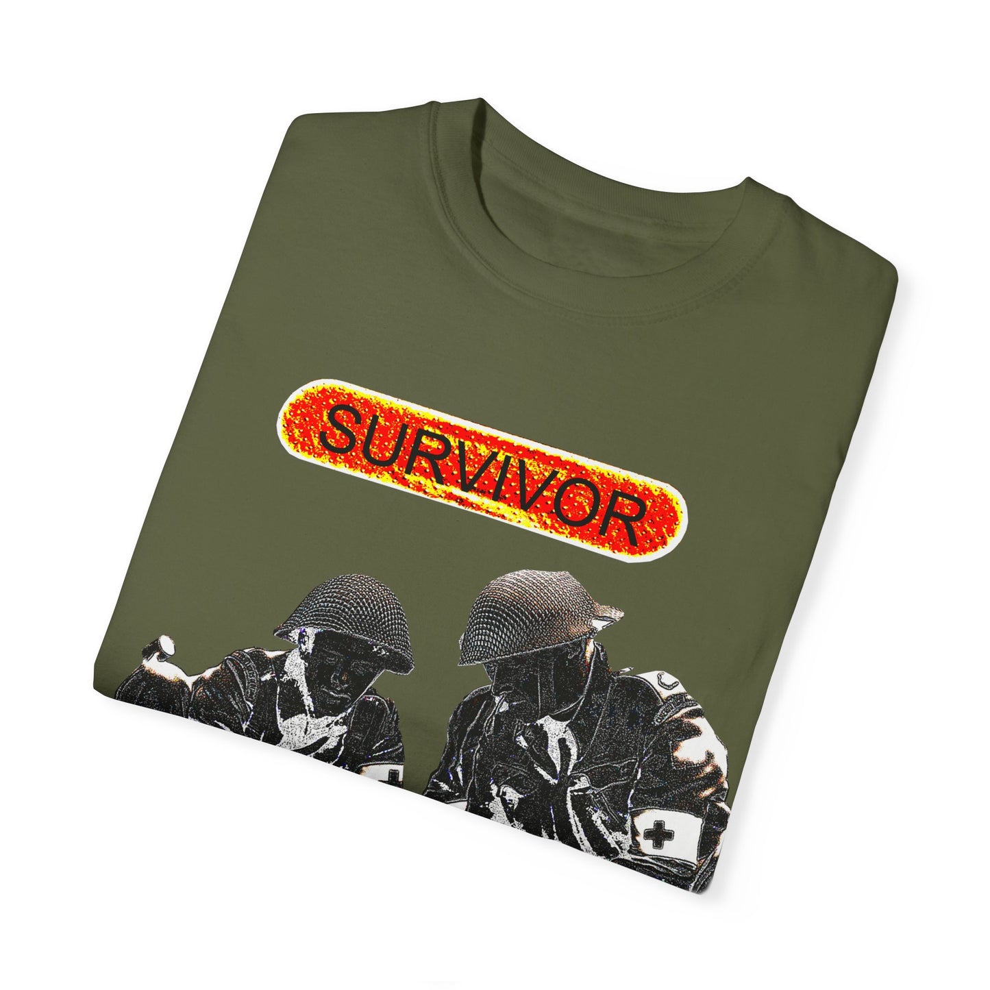 war veteran survivor Unisex Garment-Dyed T-shirt