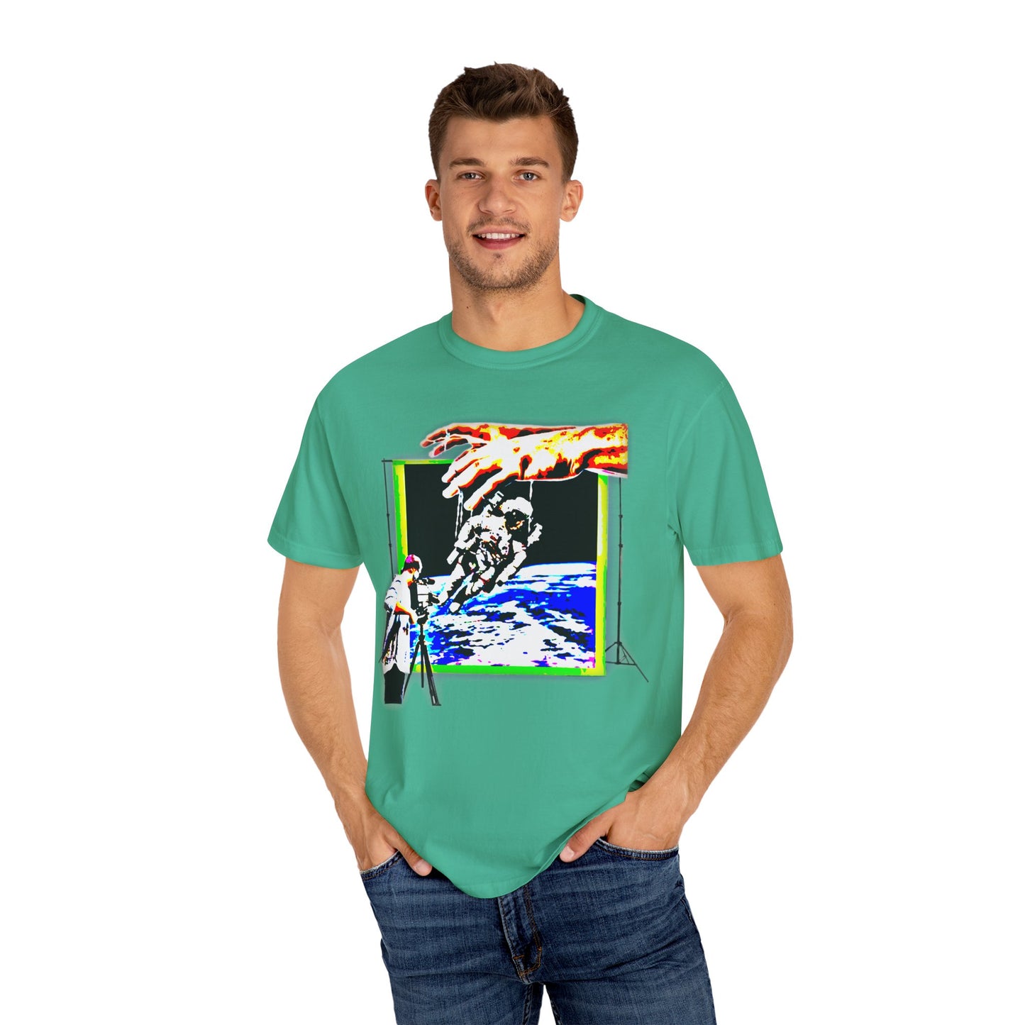 Space conspiracy Cosmic Creation Unisex Garment-Dyed T-Shirt