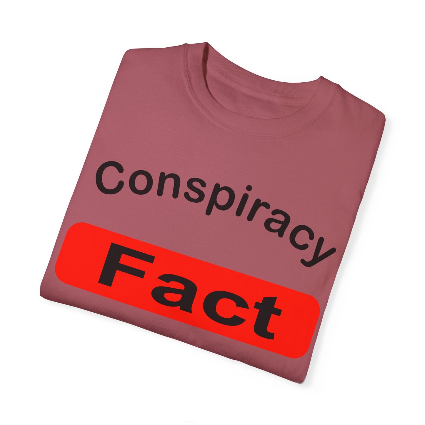Unisex Garment-Dyed T-Shirt - 'Conspiracy Fact' Graphic Tee for Trendsetters