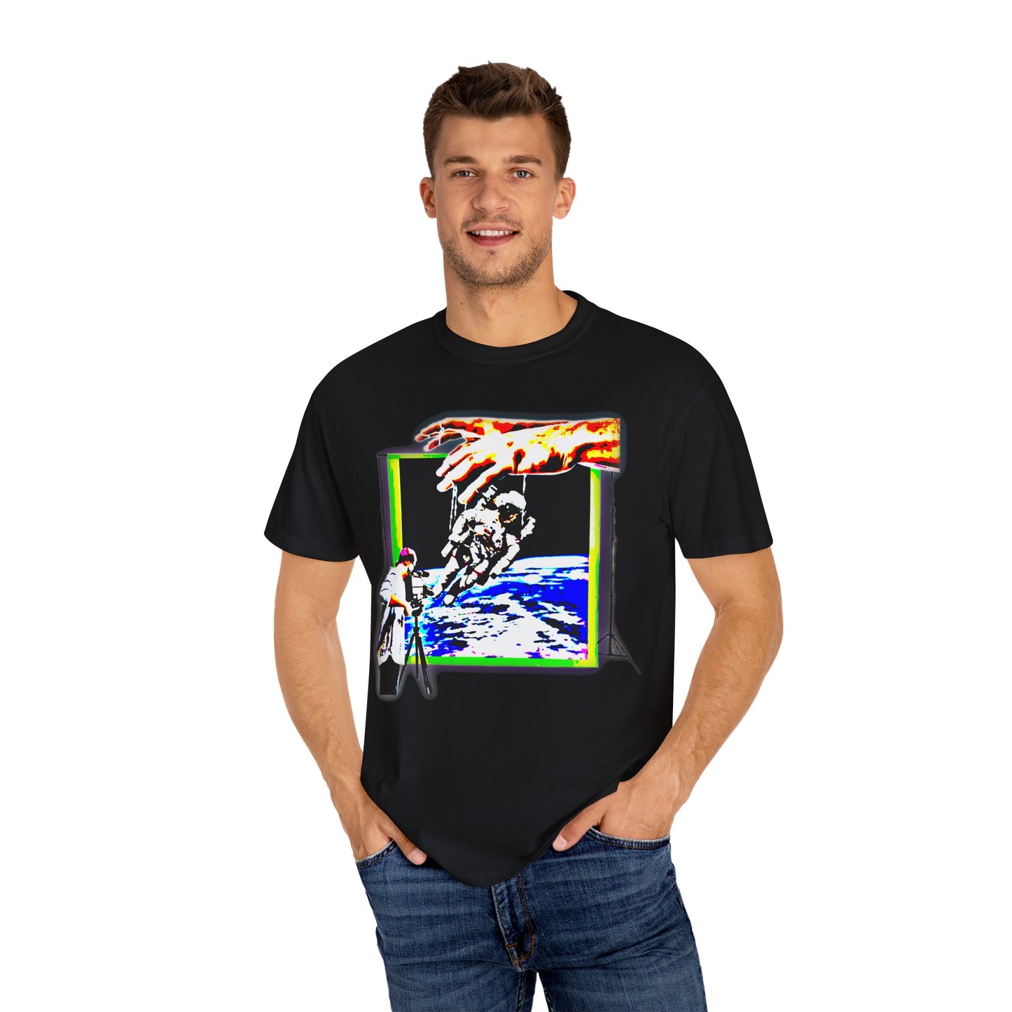 Space conspiracy Cosmic Creation Unisex Garment-Dyed T-Shirt