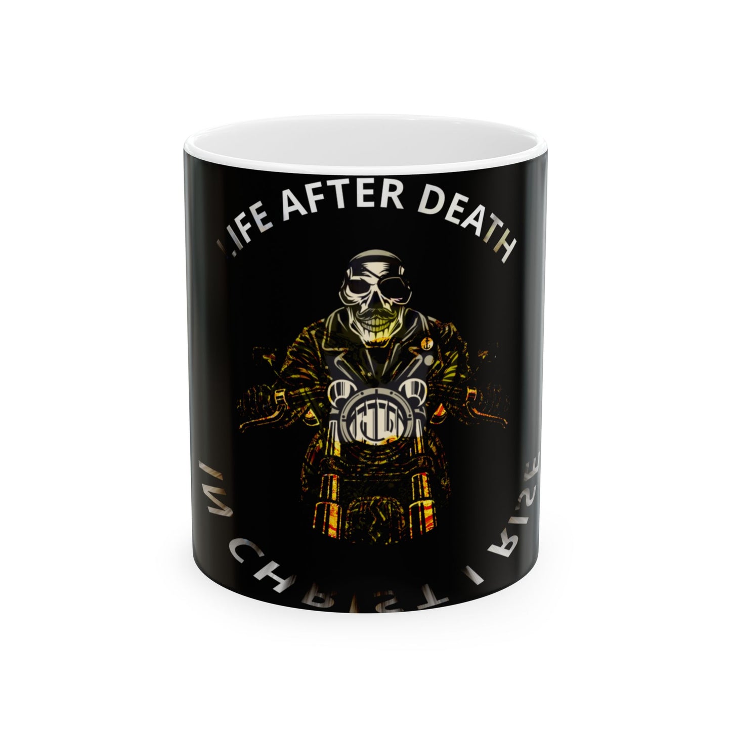 RISE WITH CGRIST Ceramic Mug, (11oz, 15oz)