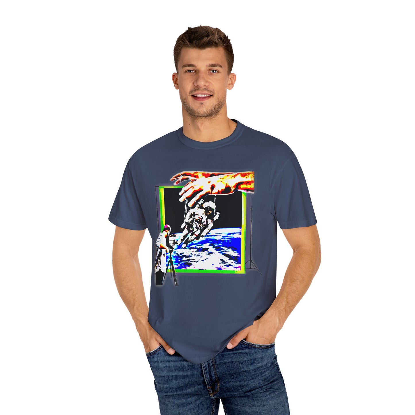 Space conspiracy Cosmic Creation Unisex Garment-Dyed T-Shirt