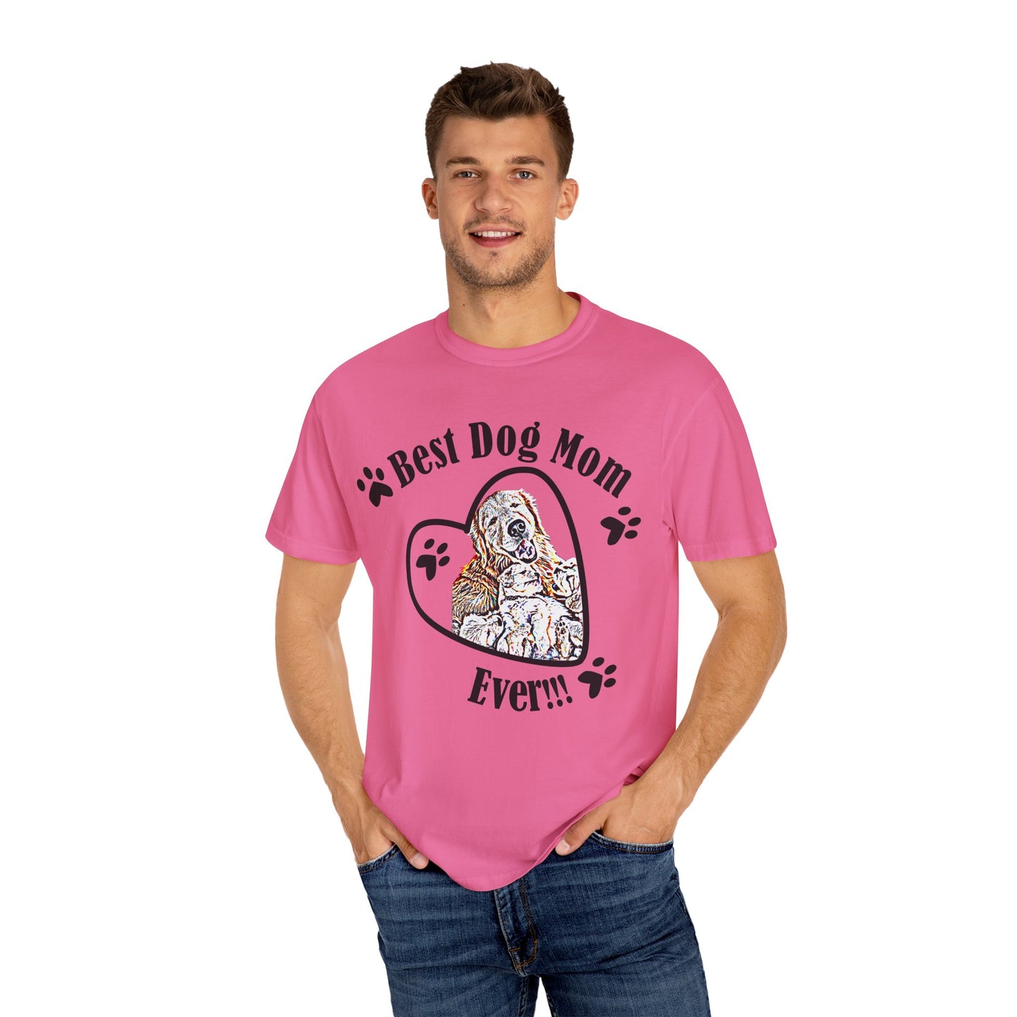 dog mom Unisex Garment-Dyed T-shirt