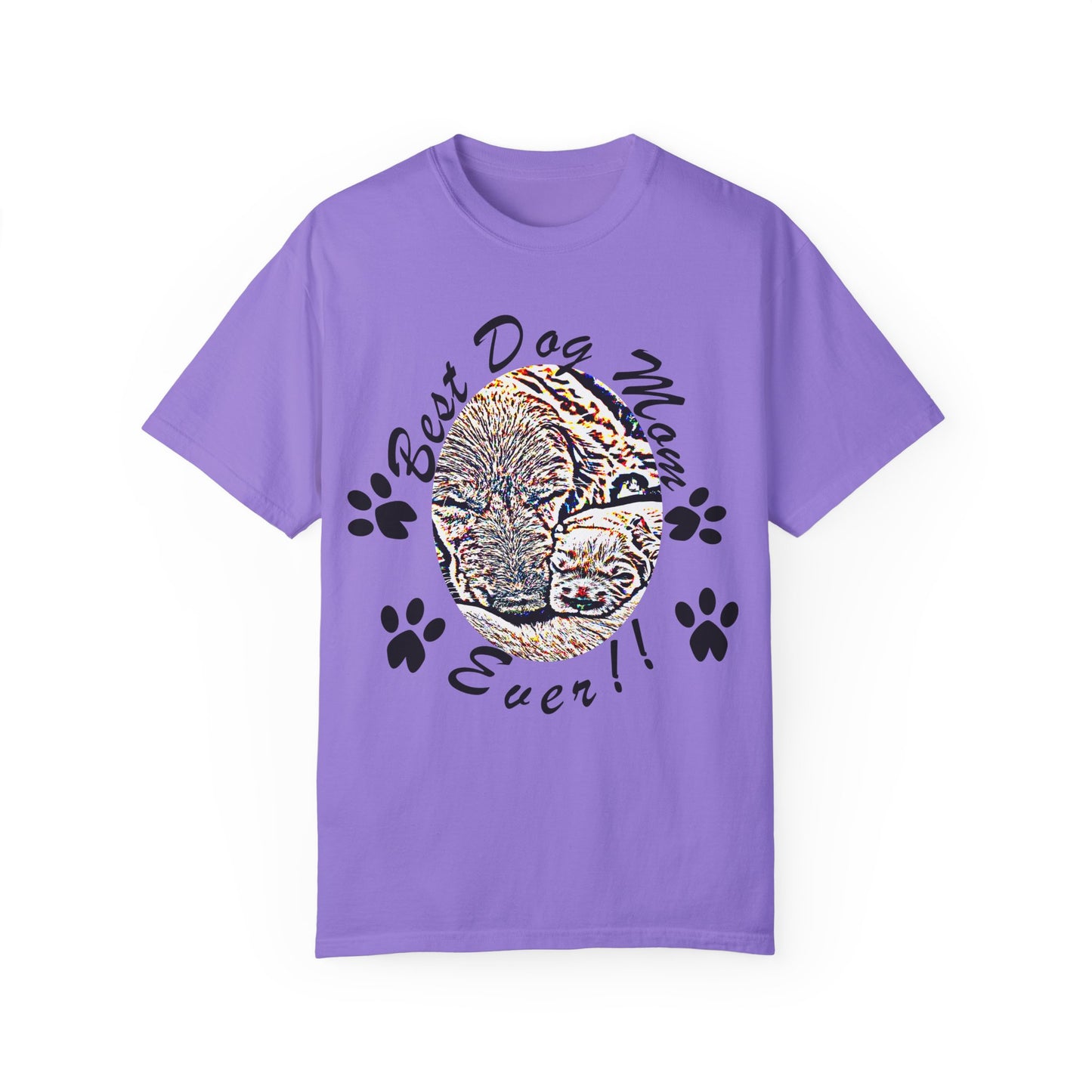 dog mom Unisex Garment-Dyed T-shirt