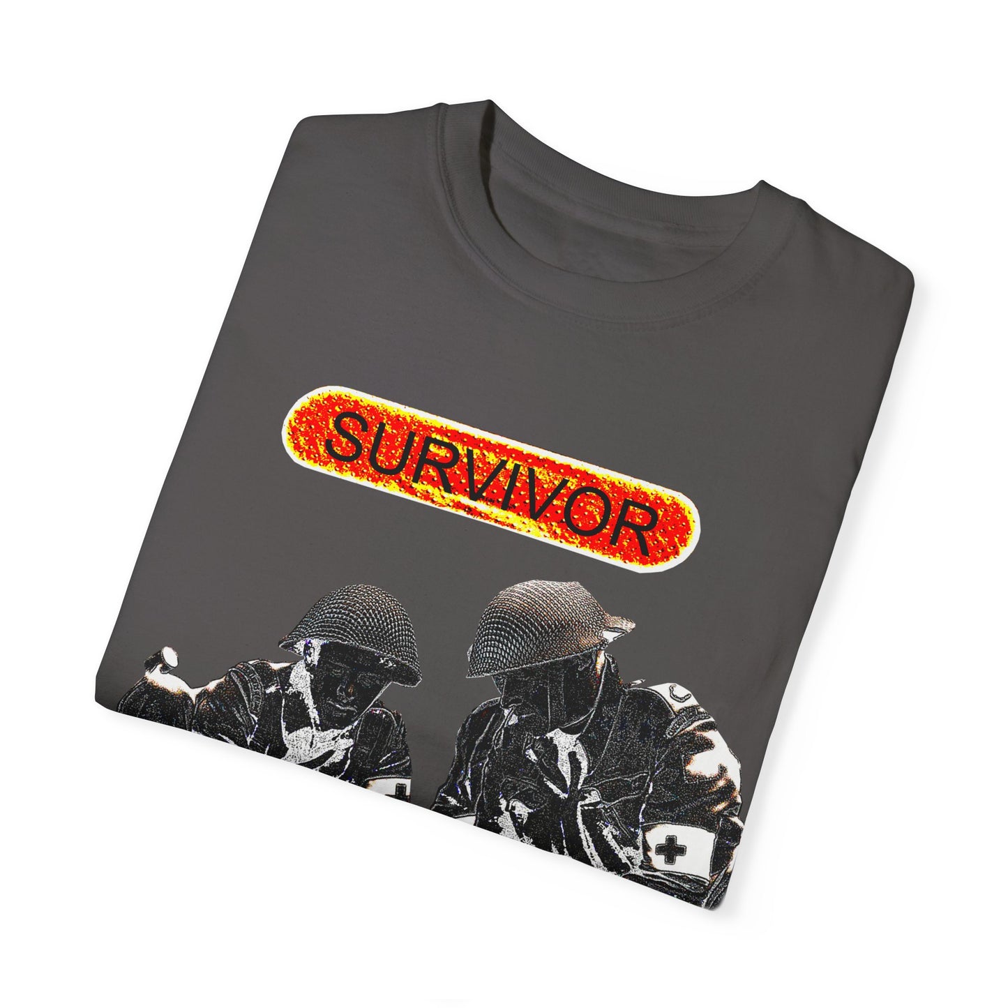 war veteran survivor Unisex Garment-Dyed T-shirt