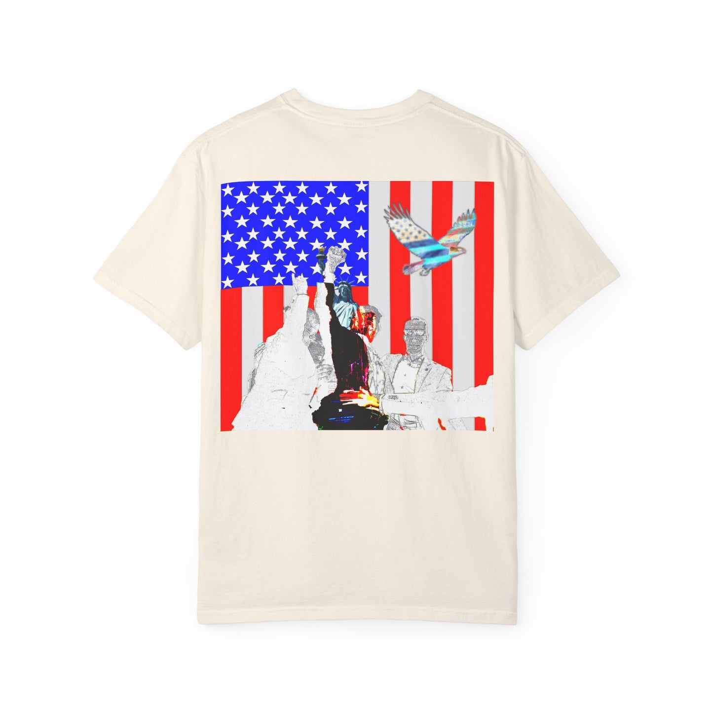 Patriotic Freedom Unisex Garment-Dyed T-Shirt - Celebrate America