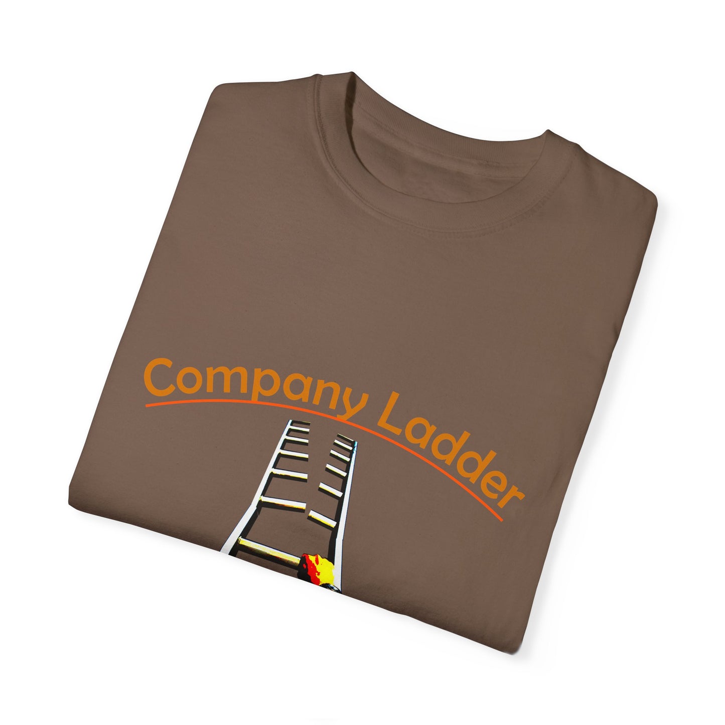 Company Ladder Unisex Garment-Dyed T-shirt - Motivational Tee for Career Growth