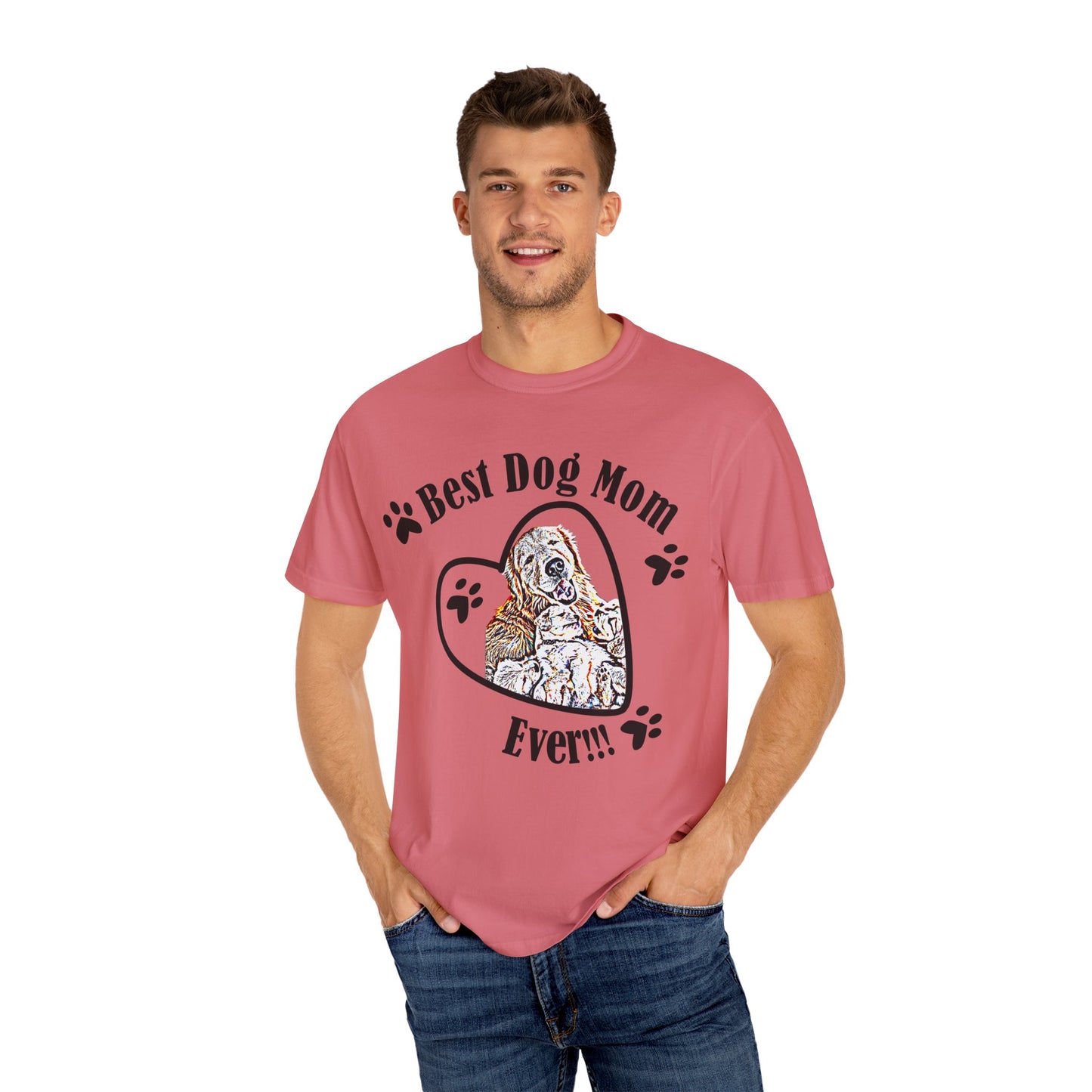 dog mom Unisex Garment-Dyed T-shirt