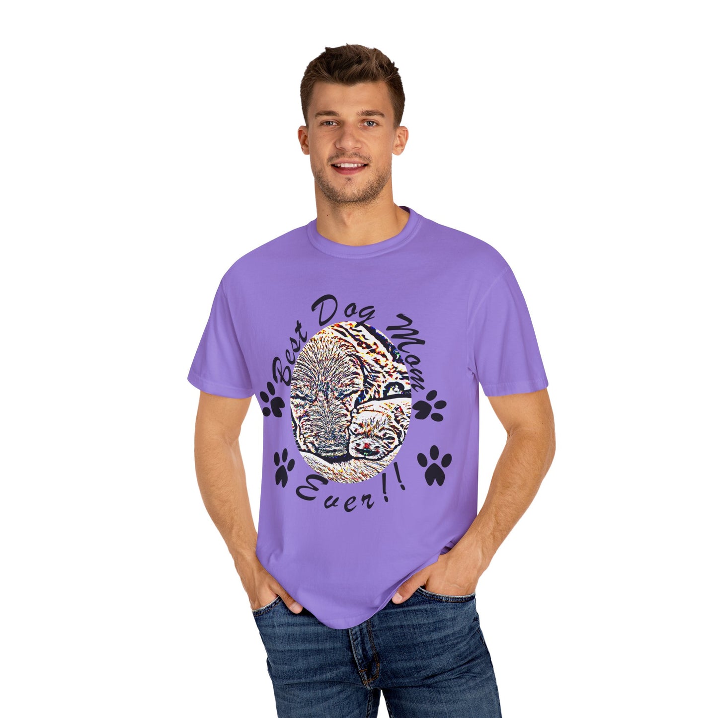 dog mom Unisex Garment-Dyed T-shirt