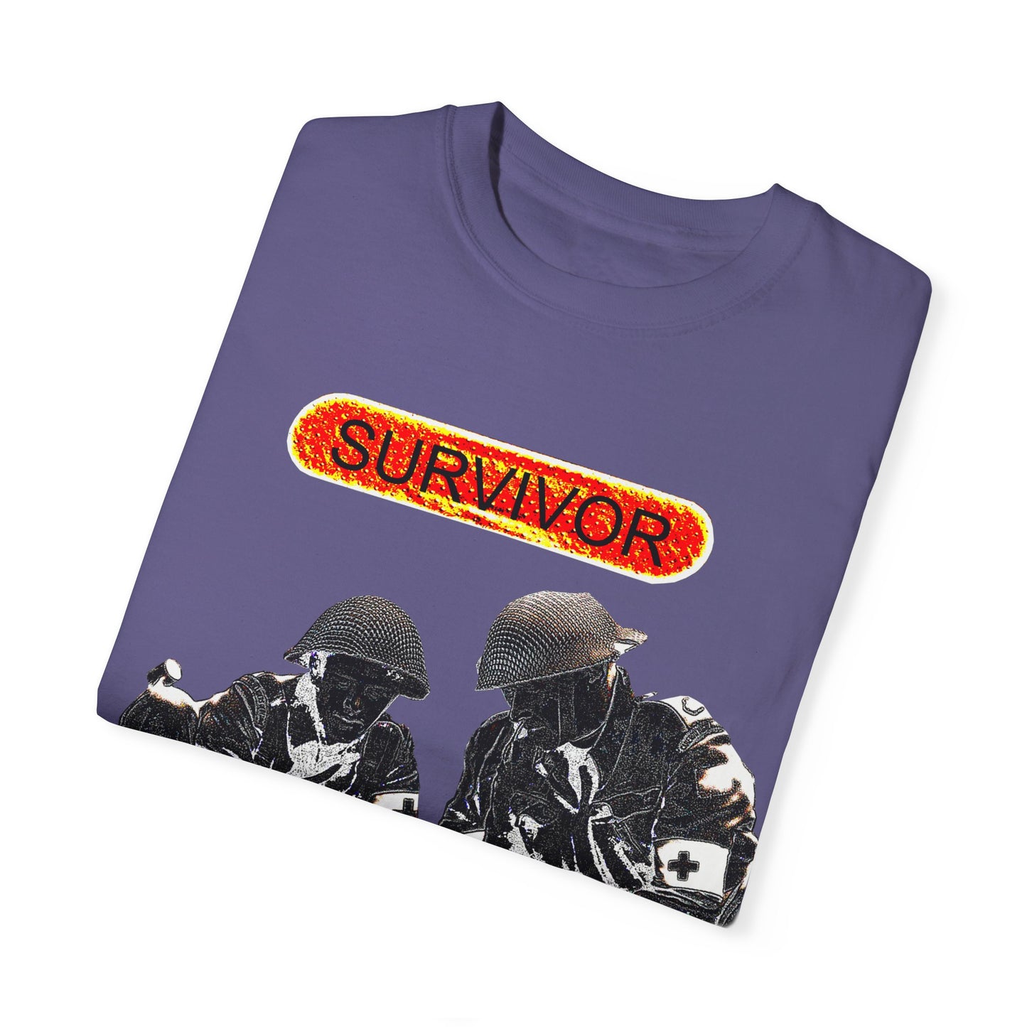 war veteran survivor Unisex Garment-Dyed T-shirt