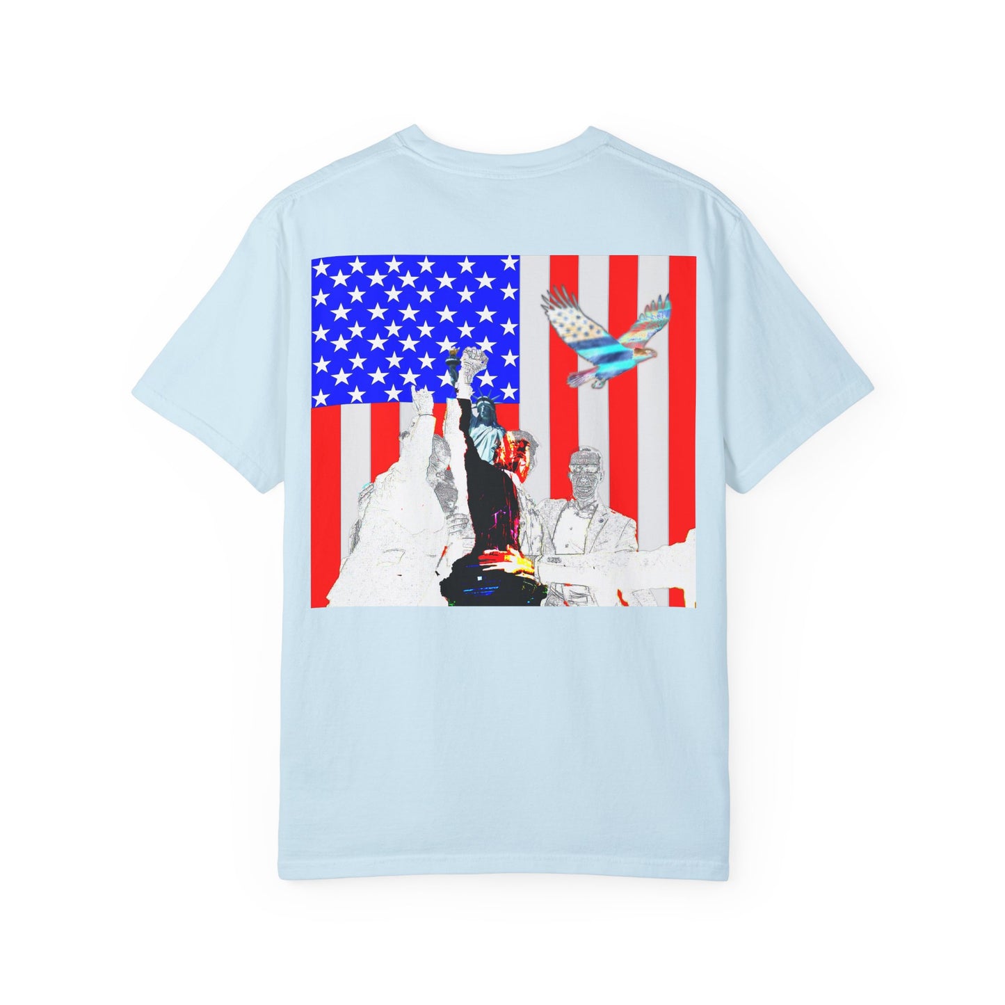 Patriotic Freedom Unisex Garment-Dyed T-Shirt - Celebrate America