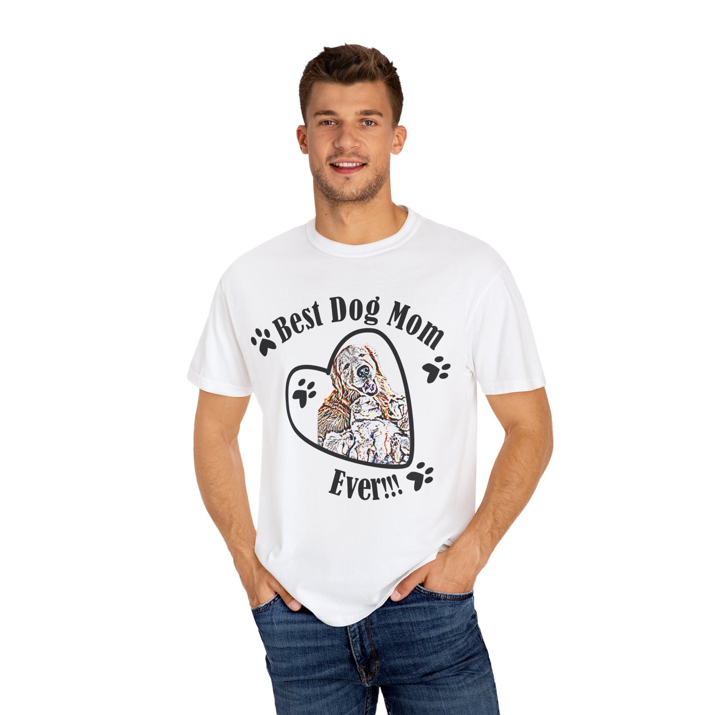 dog mom Unisex Garment-Dyed T-shirt