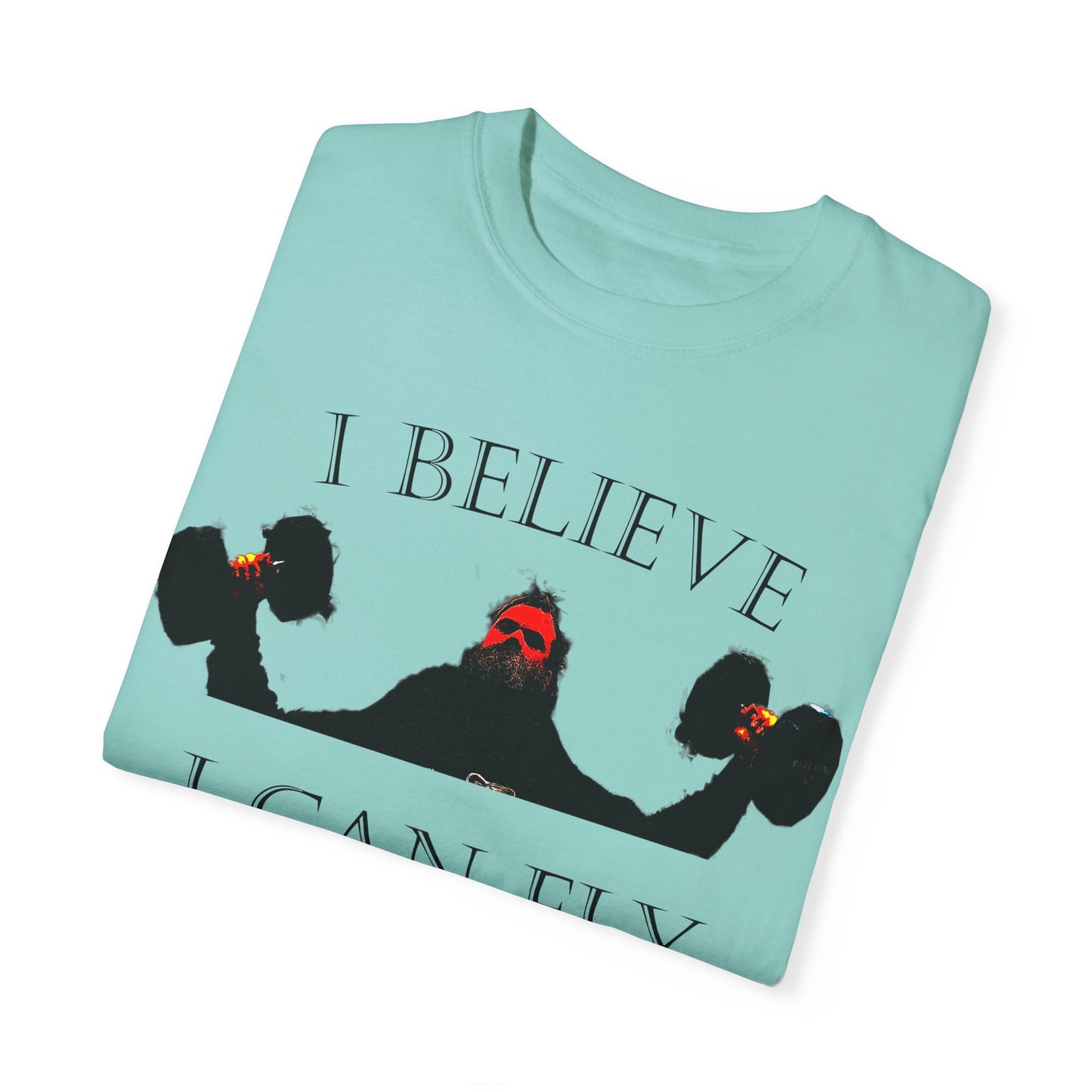 Motivational Fitness T-Shirt - I Believe I Can Fly