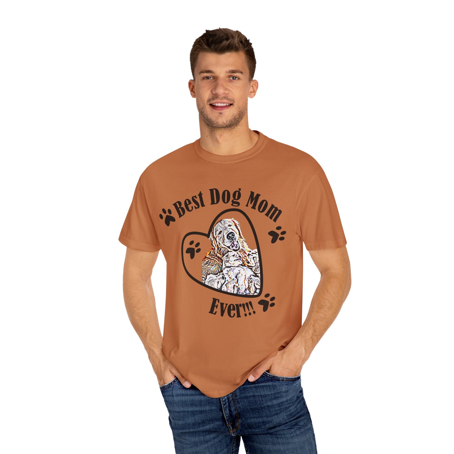 dog mom Unisex Garment-Dyed T-shirt