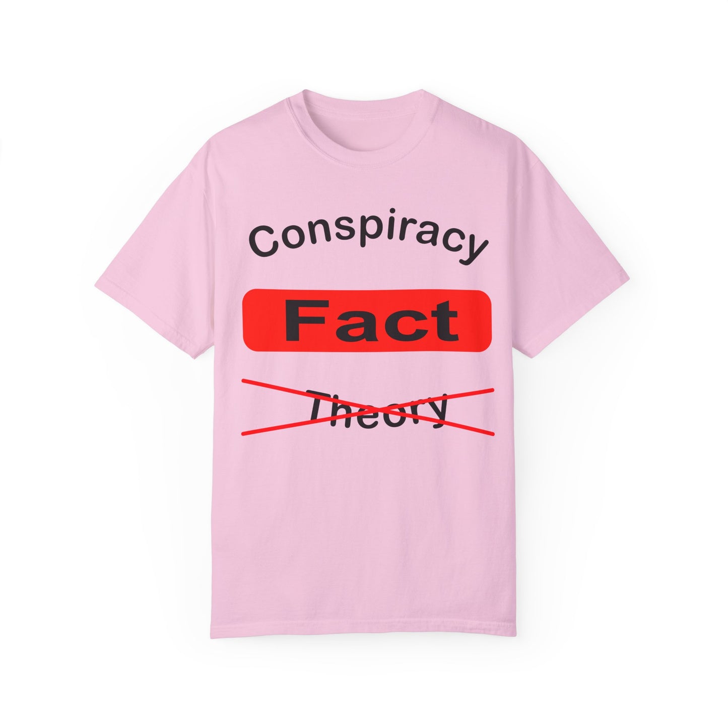 Unisex Garment-Dyed T-Shirt - 'Conspiracy Fact' Graphic Tee for Trendsetters