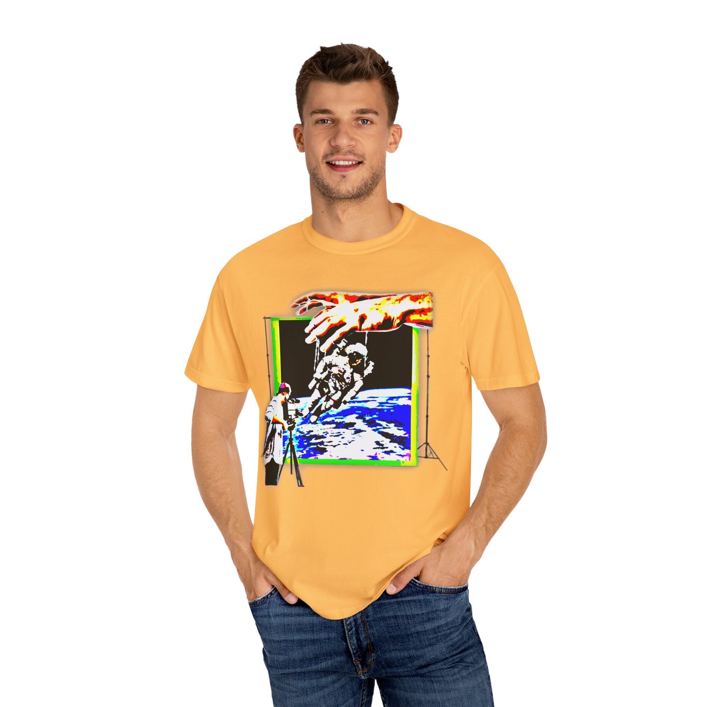 Space conspiracy Cosmic Creation Unisex Garment-Dyed T-Shirt