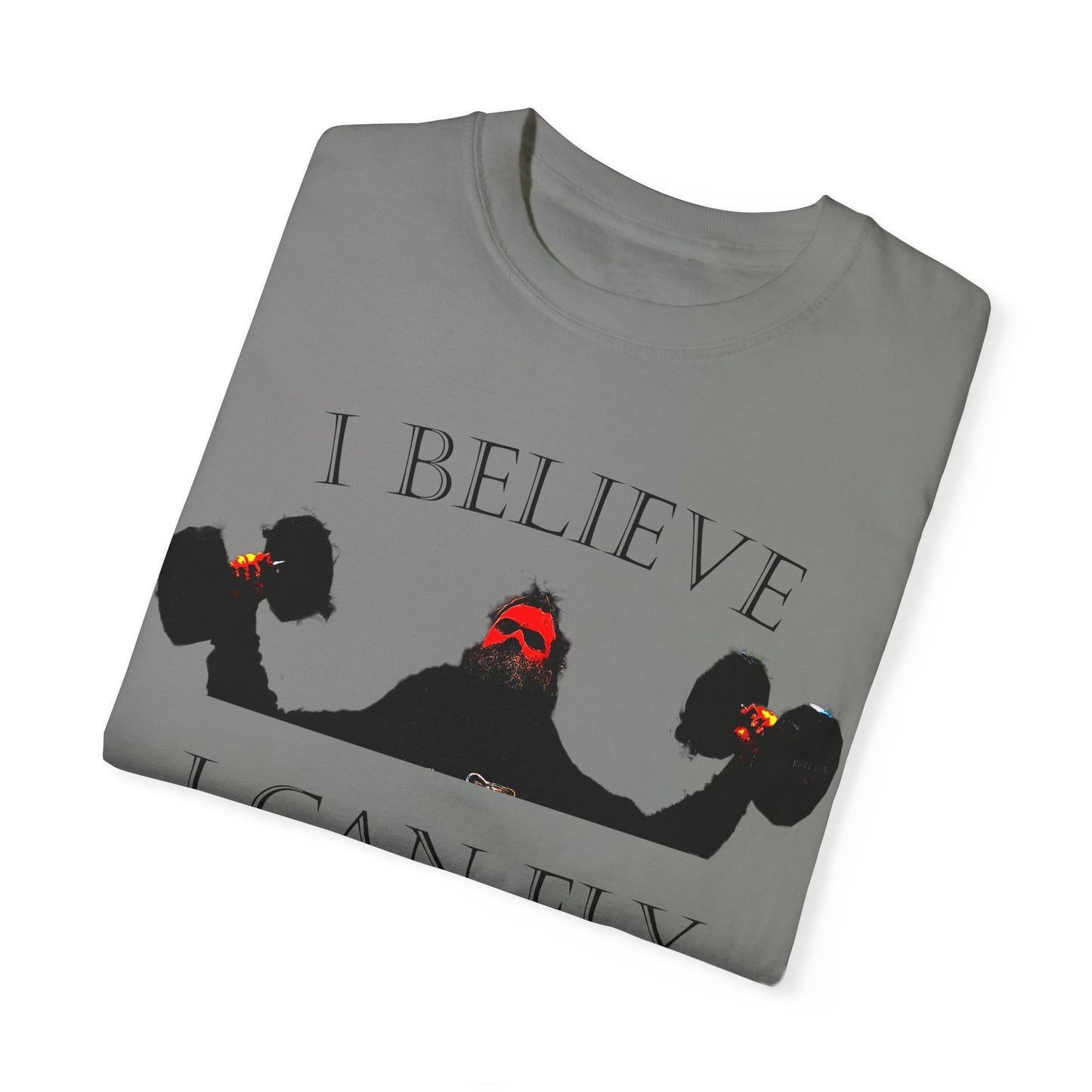 Motivational Fitness T-Shirt - I Believe I Can Fly