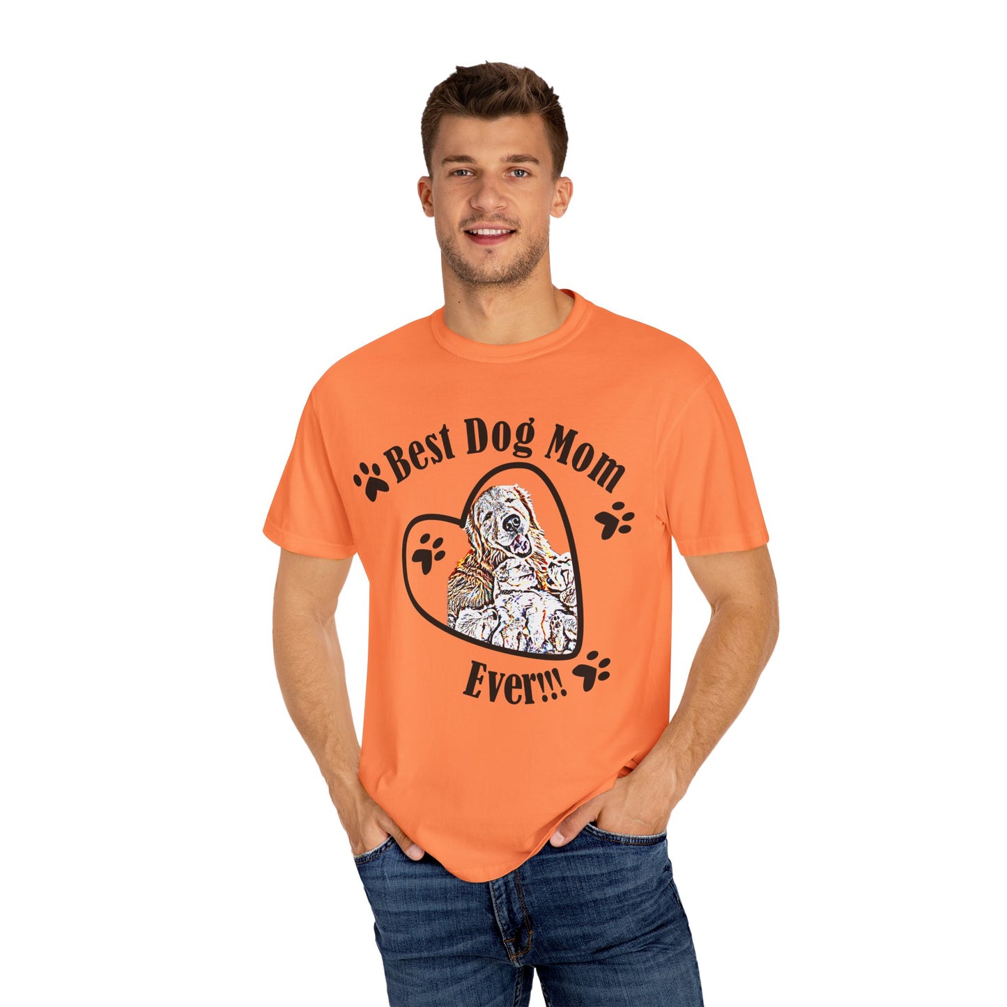 dog mom Unisex Garment-Dyed T-shirt