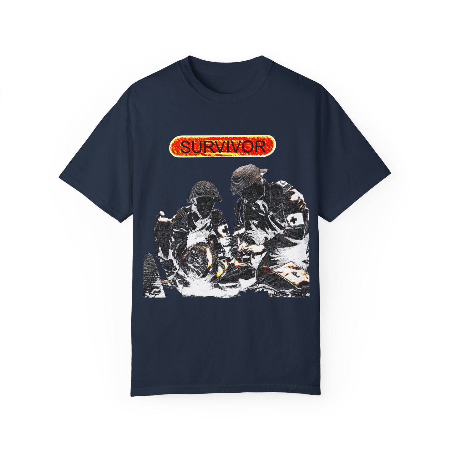 war veteran survivor Unisex Garment-Dyed T-shirt