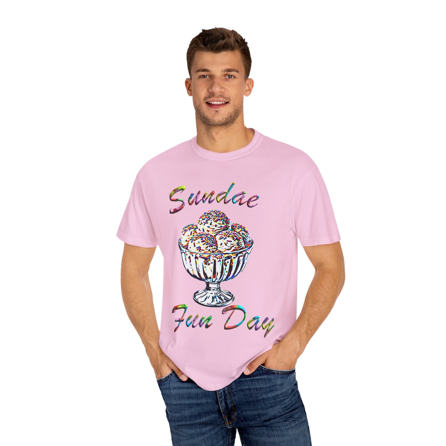 Sundae Funday Unisex Garment-Dyed T-shirt