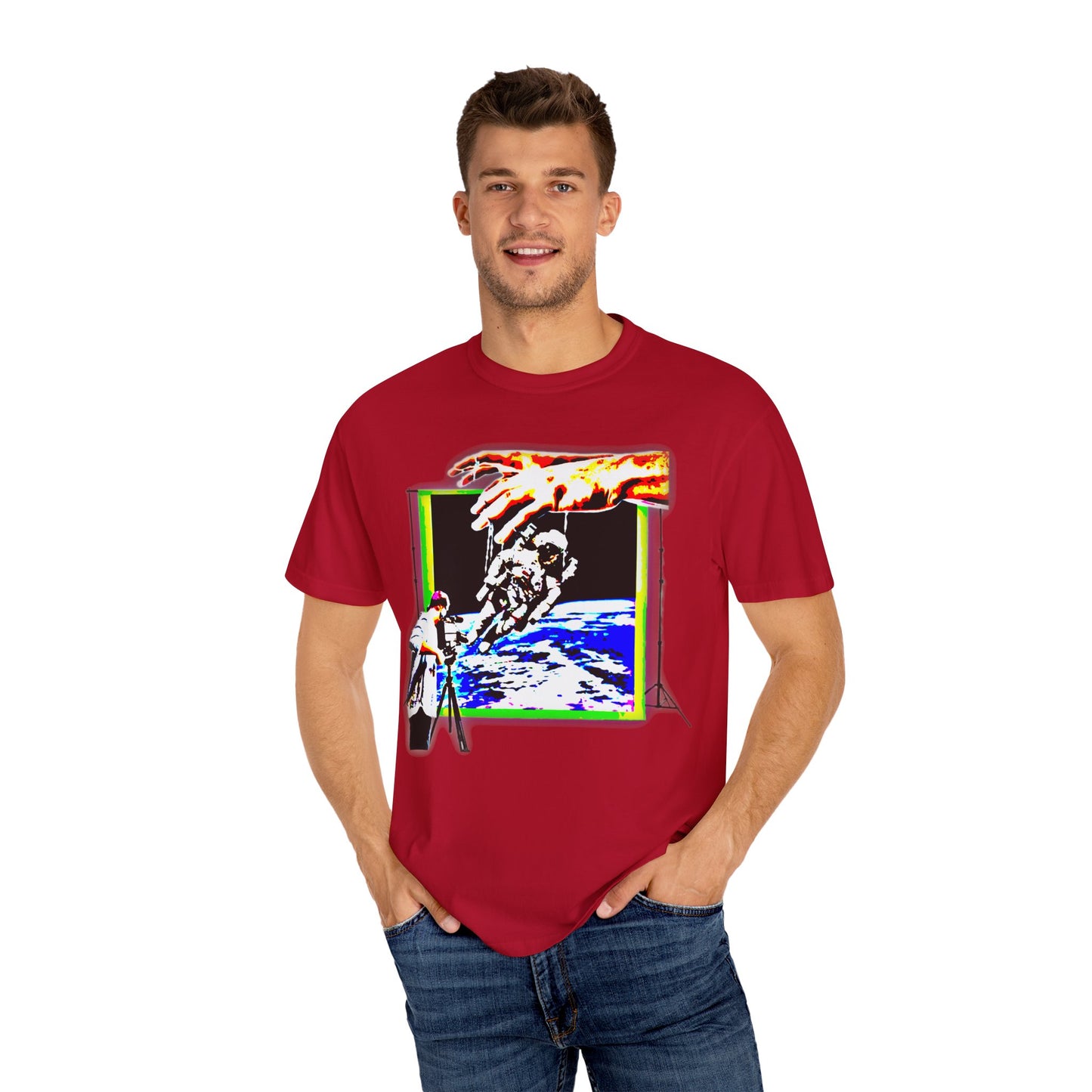 Space conspiracy Cosmic Creation Unisex Garment-Dyed T-Shirt