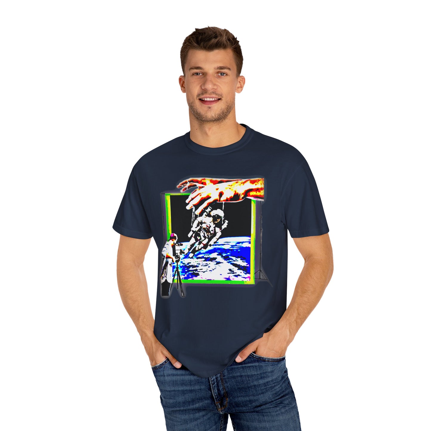 Space conspiracy Cosmic Creation Unisex Garment-Dyed T-Shirt