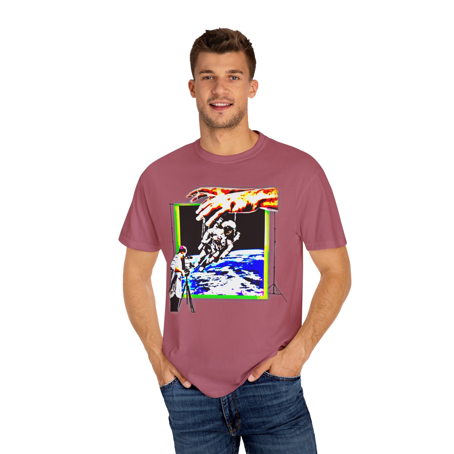 Space conspiracy Cosmic Creation Unisex Garment-Dyed T-Shirt