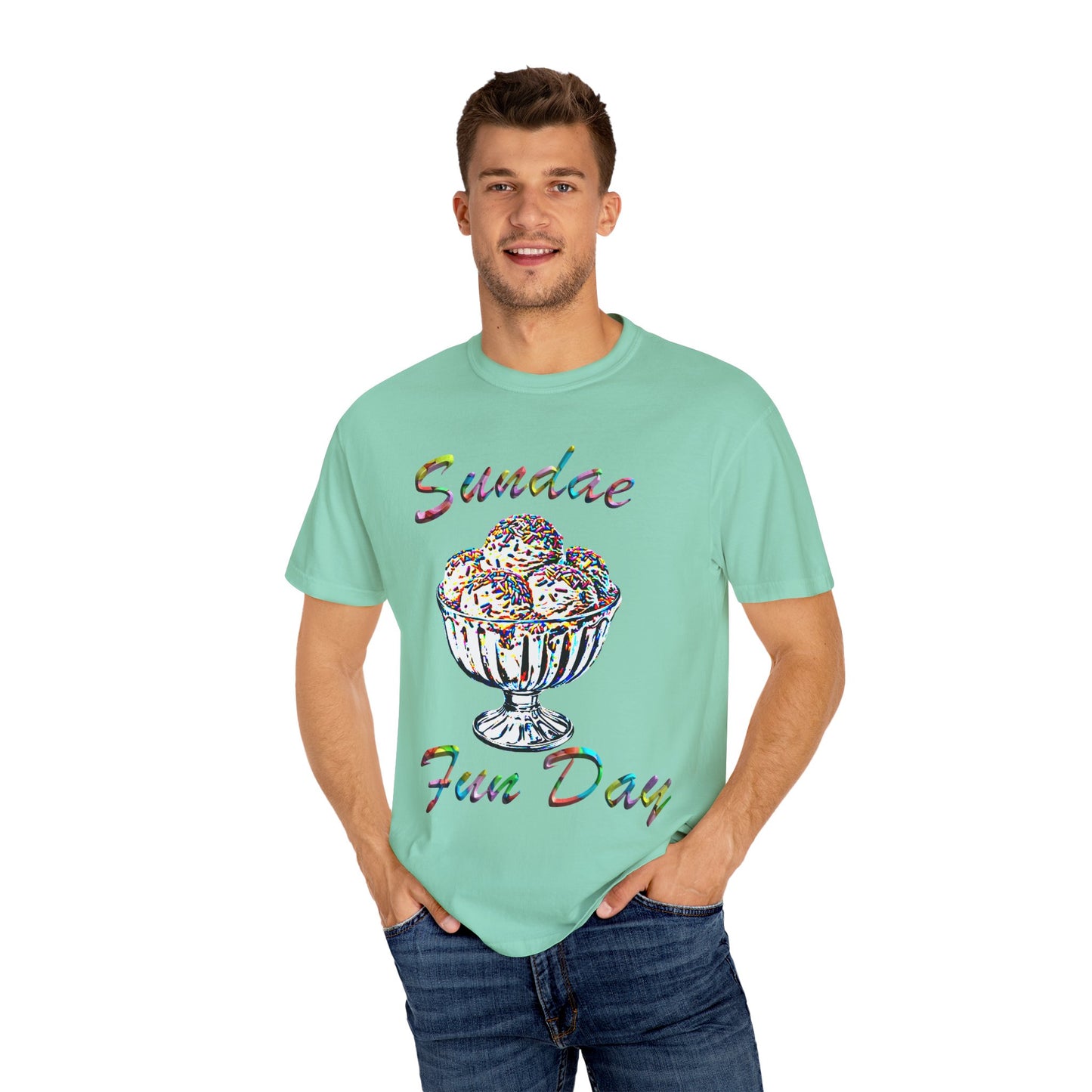 Sundae Funday Unisex Garment-Dyed T-shirt