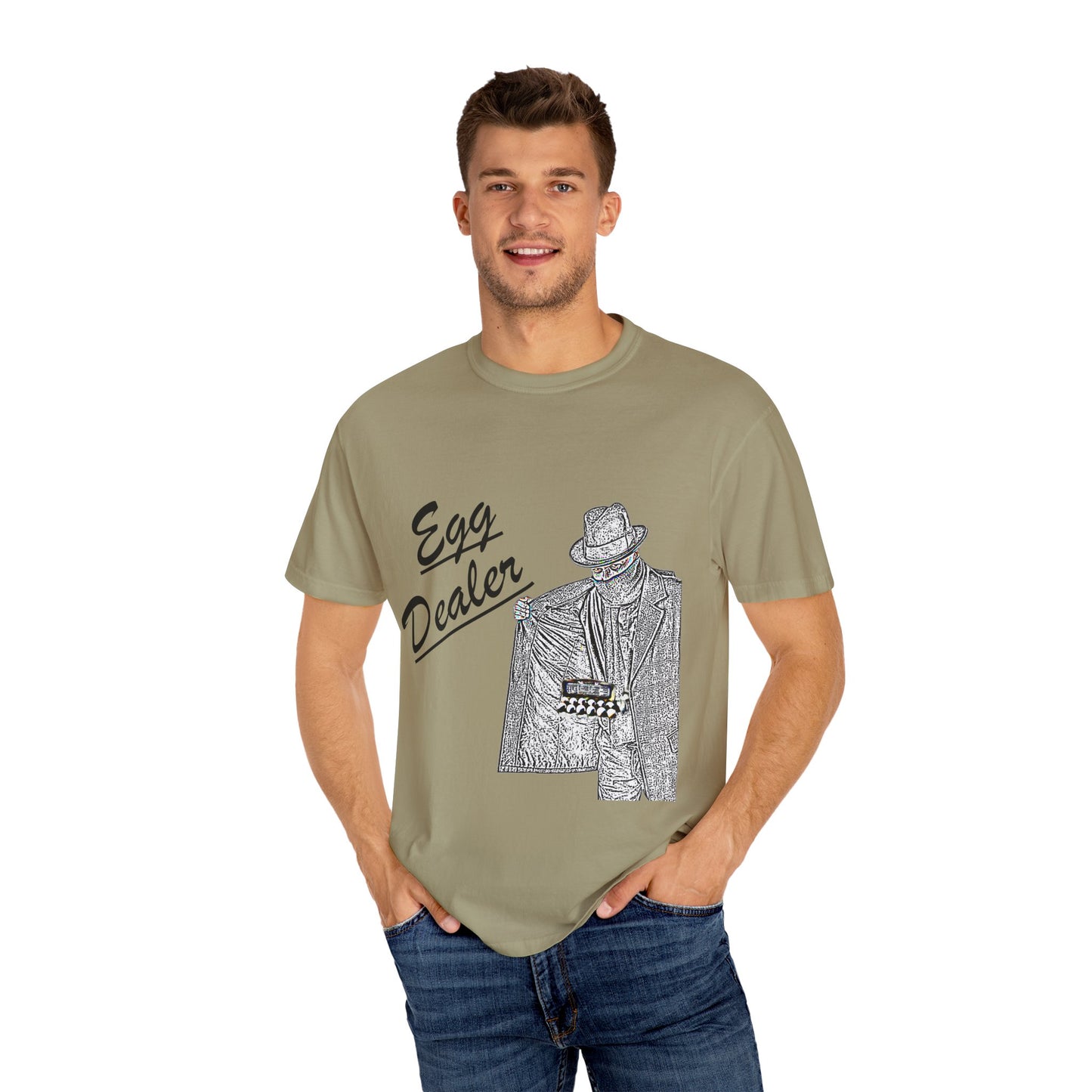 Garment-Dyed T-shirt - Rising Price of Eggs Design