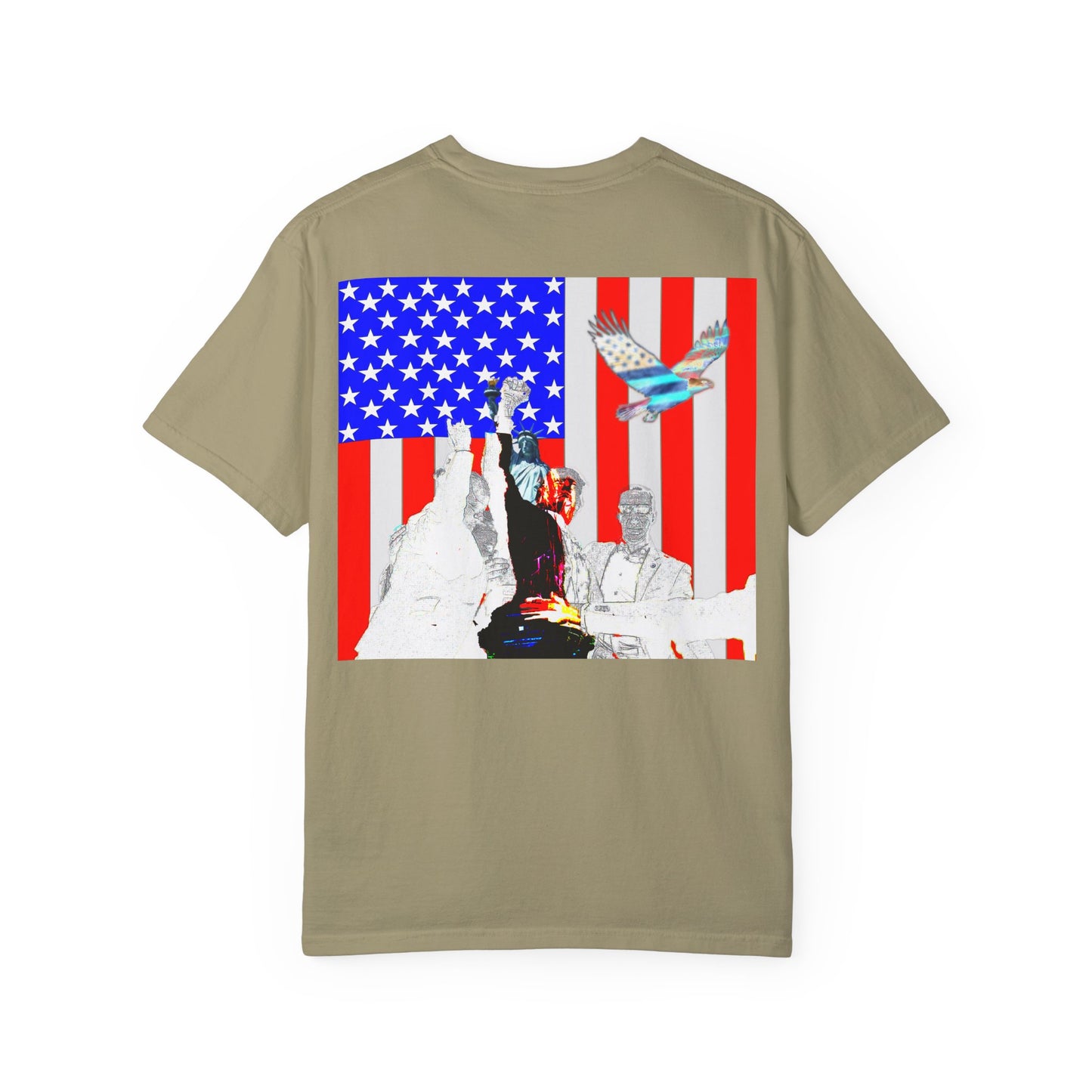 Patriotic Freedom Unisex Garment-Dyed T-Shirt - Celebrate America