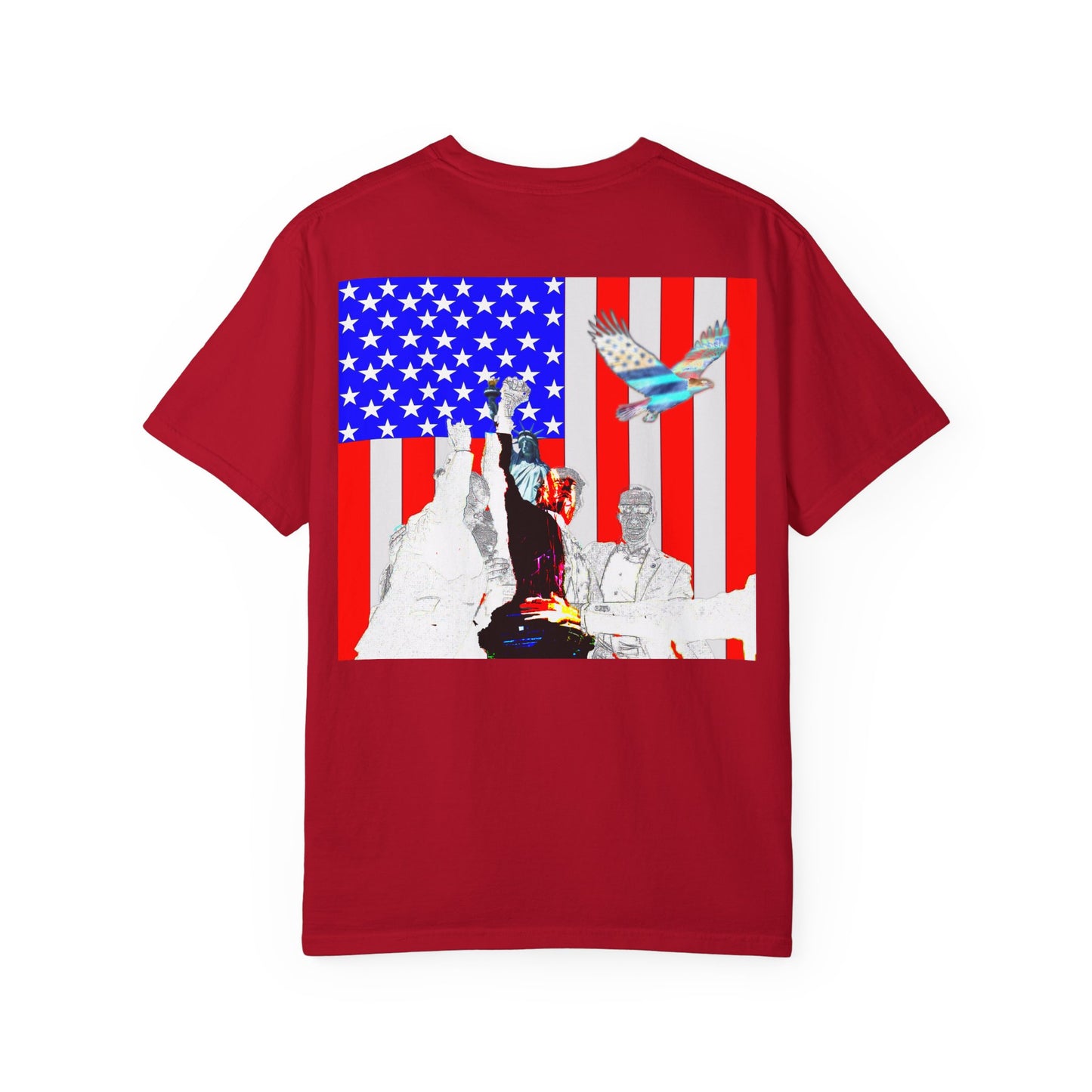Patriotic Freedom Unisex Garment-Dyed T-Shirt - Celebrate America