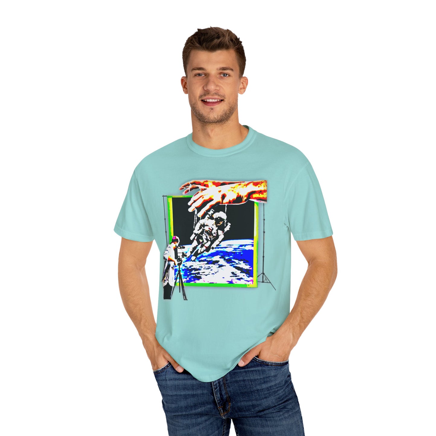 Space conspiracy Cosmic Creation Unisex Garment-Dyed T-Shirt