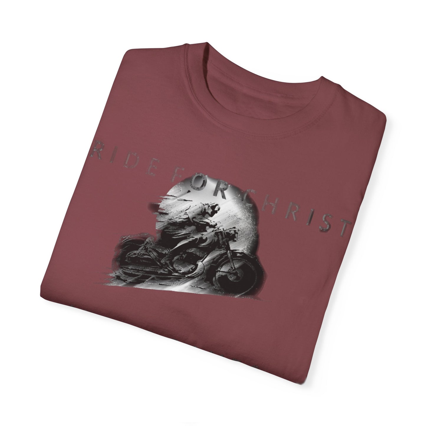 RIDE FOR CHRIST Unisex Garment-Dyed T-shirt