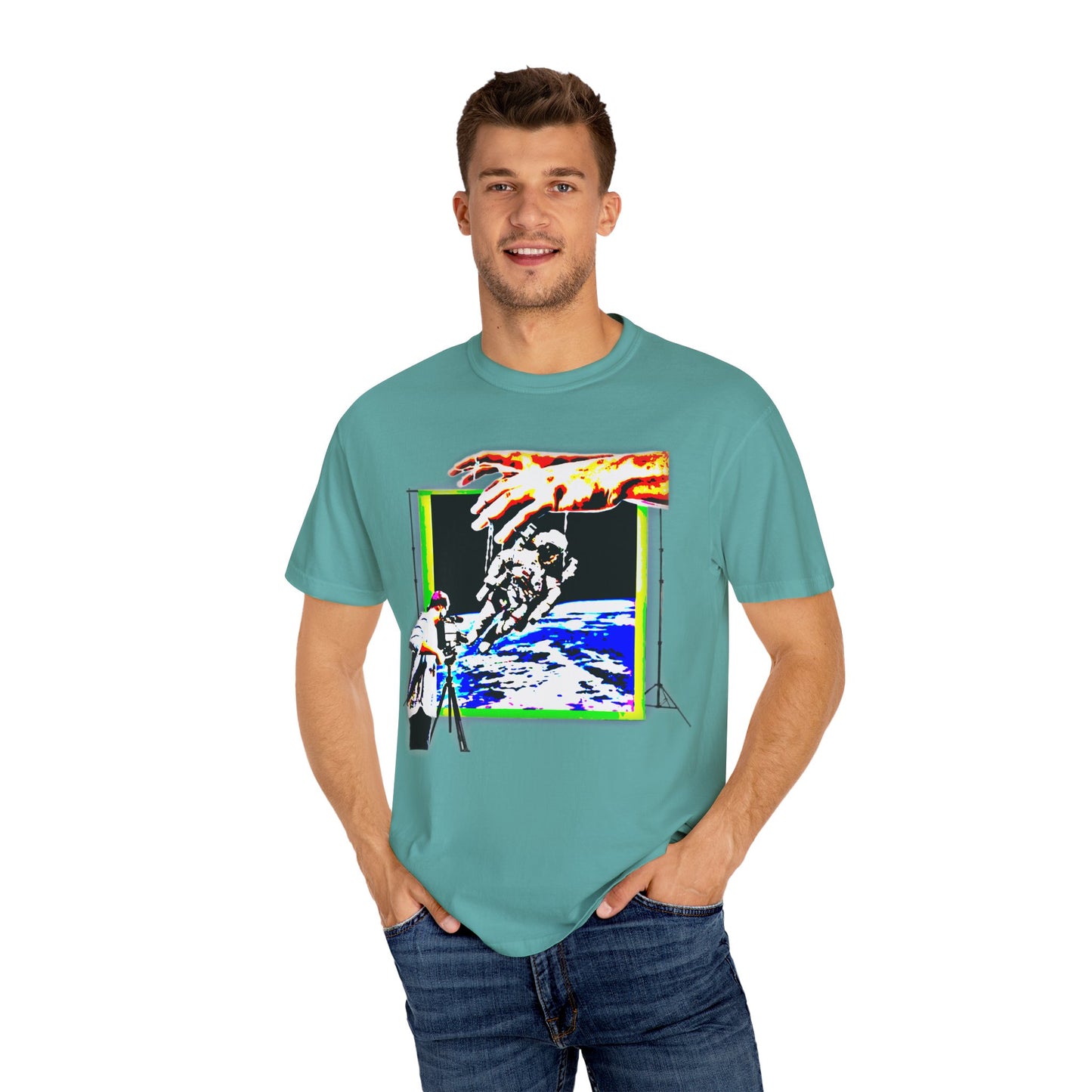 Space conspiracy Cosmic Creation Unisex Garment-Dyed T-Shirt