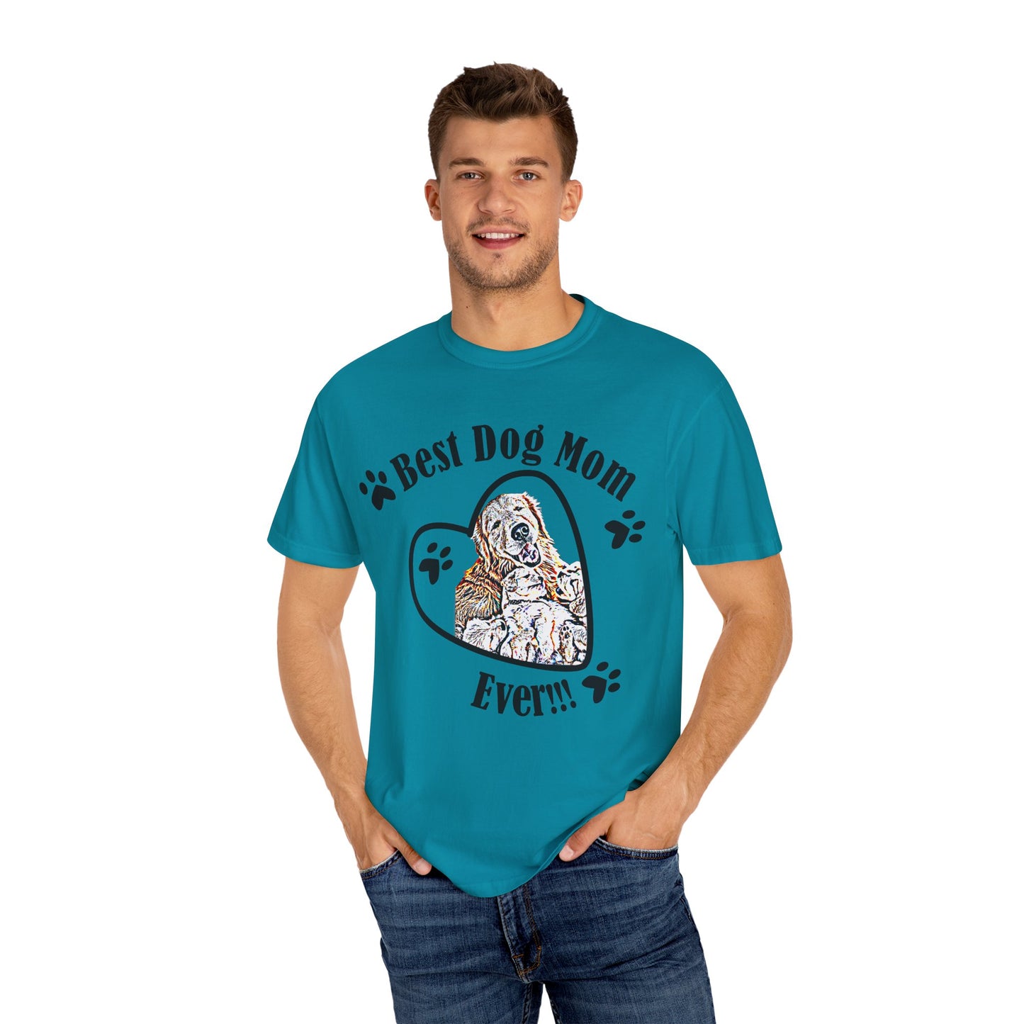 dog mom Unisex Garment-Dyed T-shirt