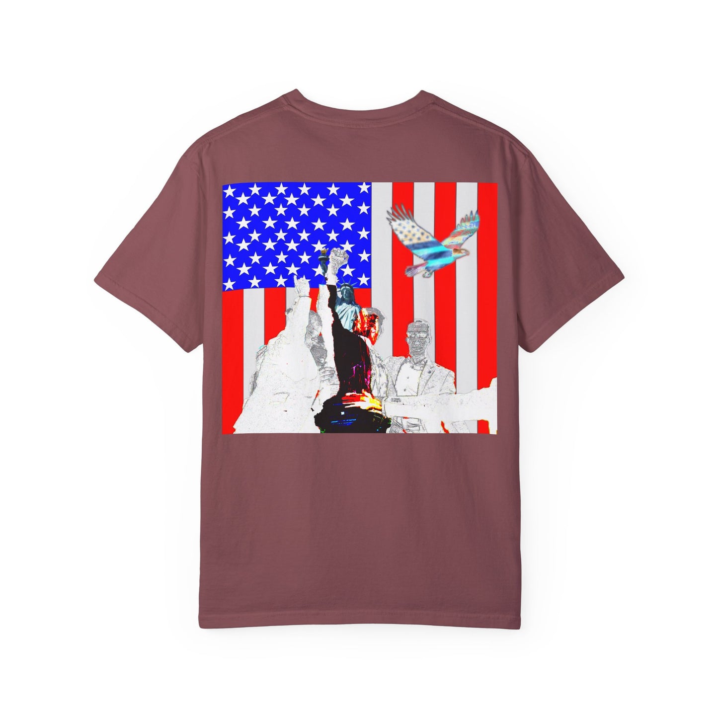 Patriotic Freedom Unisex Garment-Dyed T-Shirt - Celebrate America