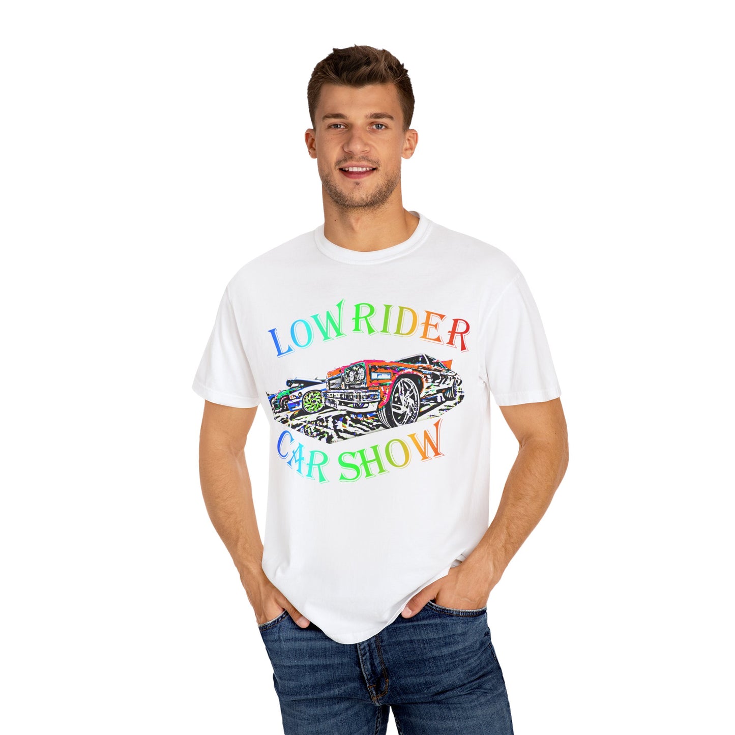 Low Rider Car Show Unisex T-Shirt – Vibrant Graphic Tee for Car Enthusiasts