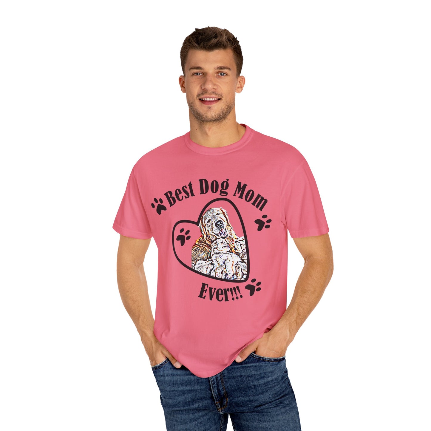 dog mom Unisex Garment-Dyed T-shirt