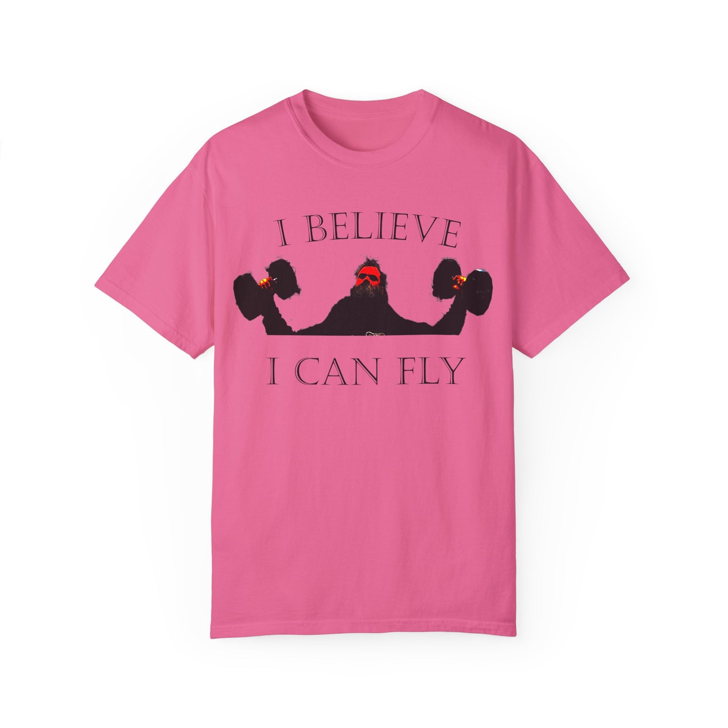 Motivational Fitness T-Shirt - I Believe I Can Fly