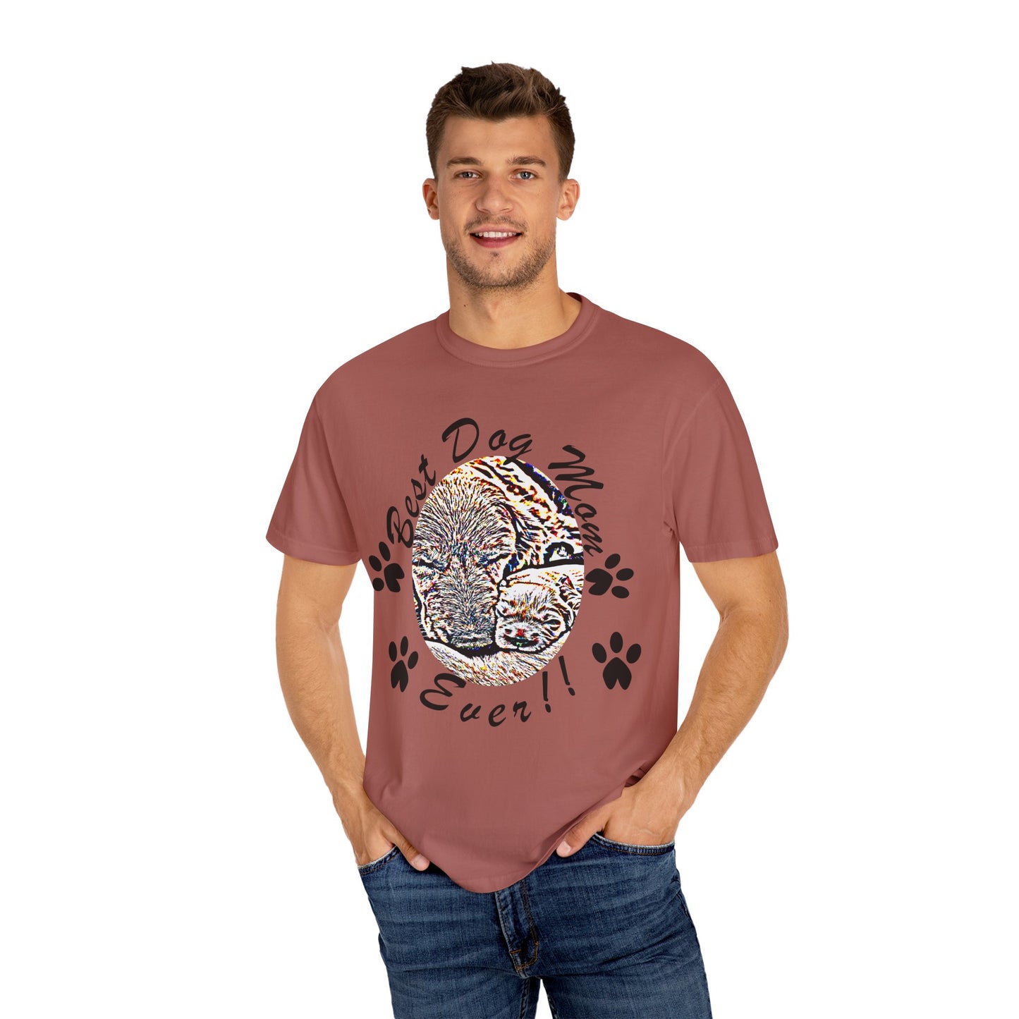 dog mom Unisex Garment-Dyed T-shirt