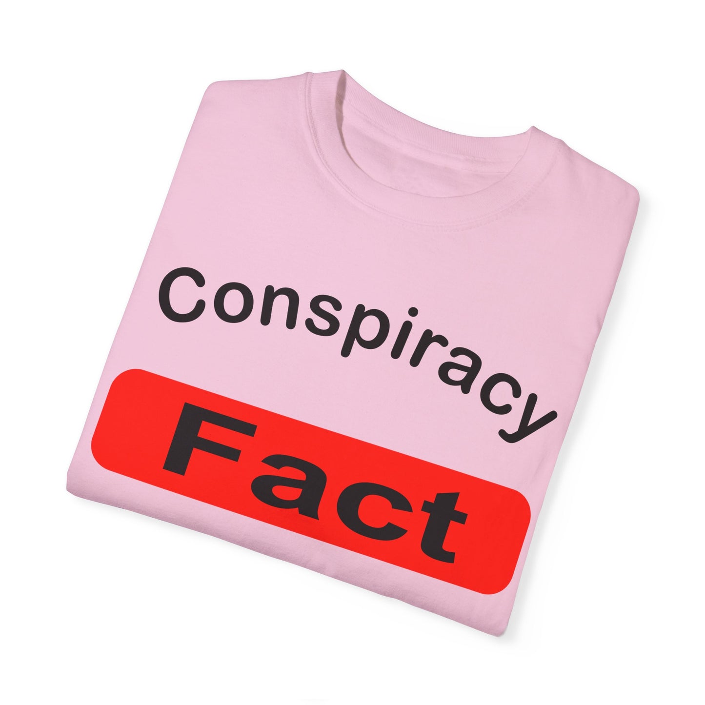 Unisex Garment-Dyed T-Shirt - 'Conspiracy Fact' Graphic Tee for Trendsetters