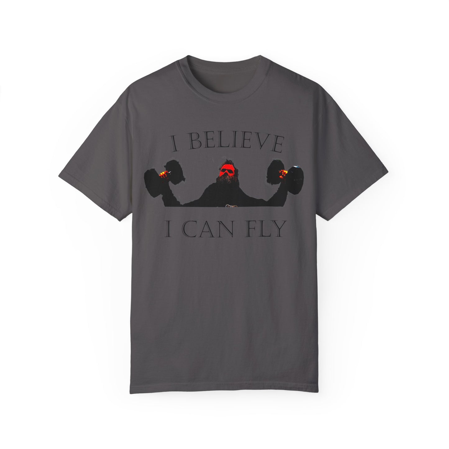 Motivational Fitness T-Shirt - I Believe I Can Fly