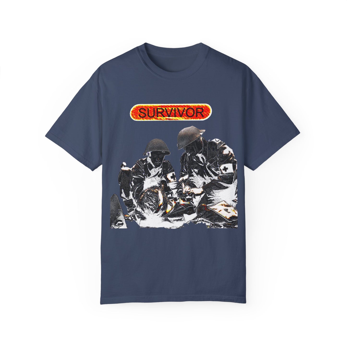 war veteran survivor Unisex Garment-Dyed T-shirt