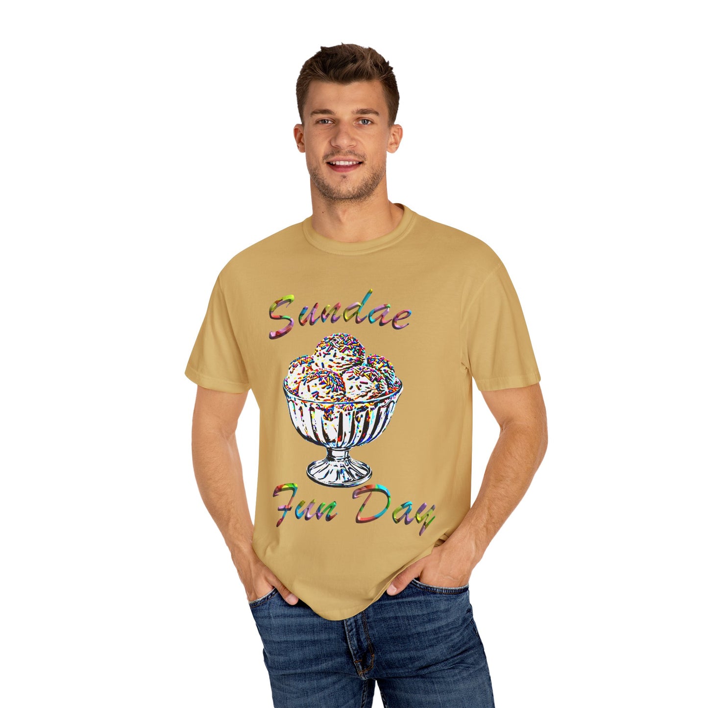 Sundae Funday Unisex Garment-Dyed T-shirt