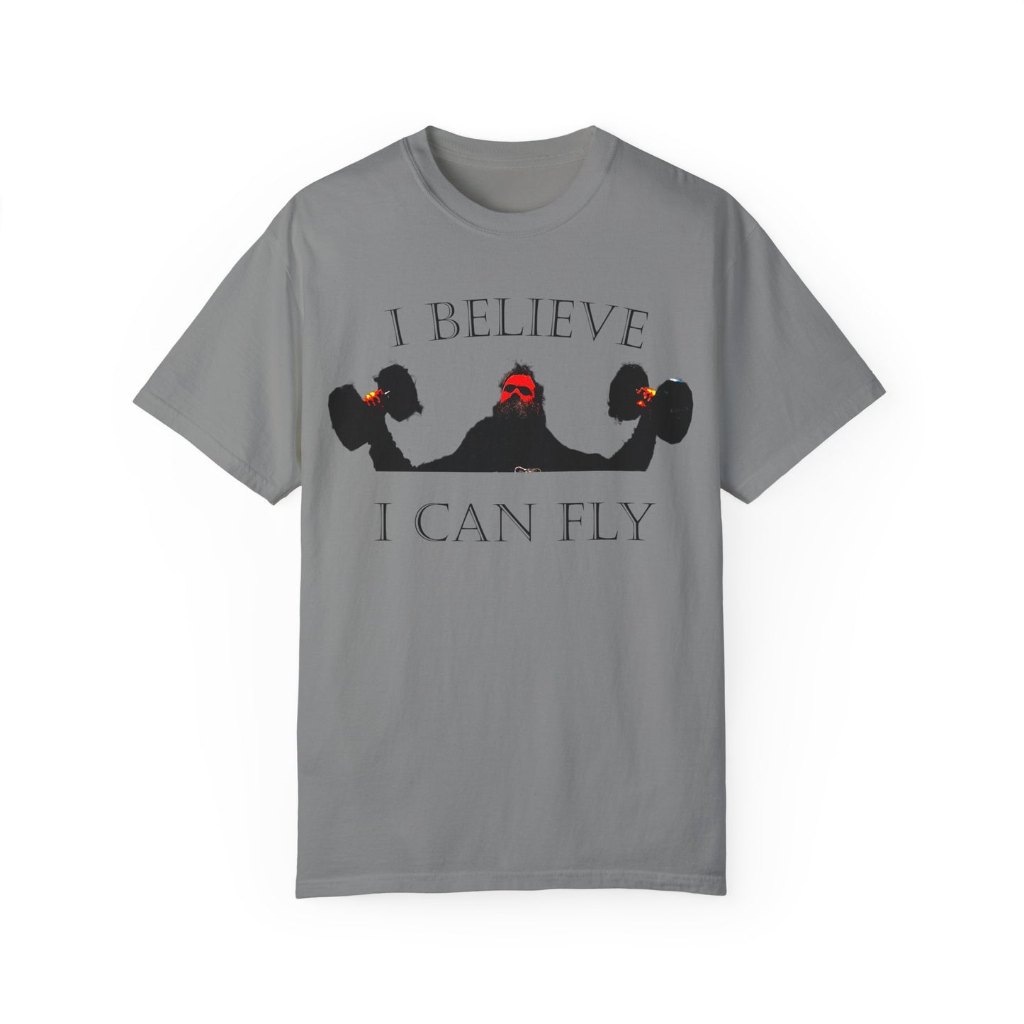Motivational Fitness T-Shirt - I Believe I Can Fly