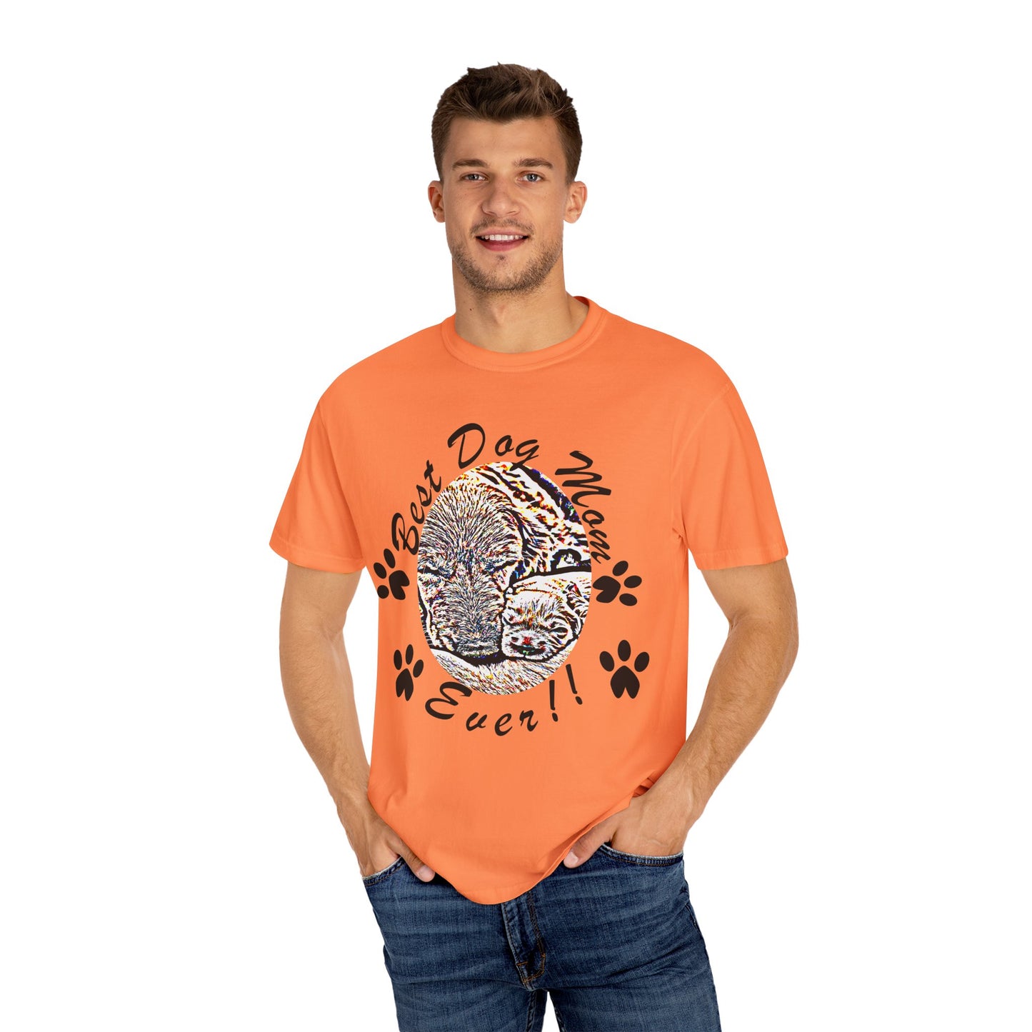 dog mom Unisex Garment-Dyed T-shirt