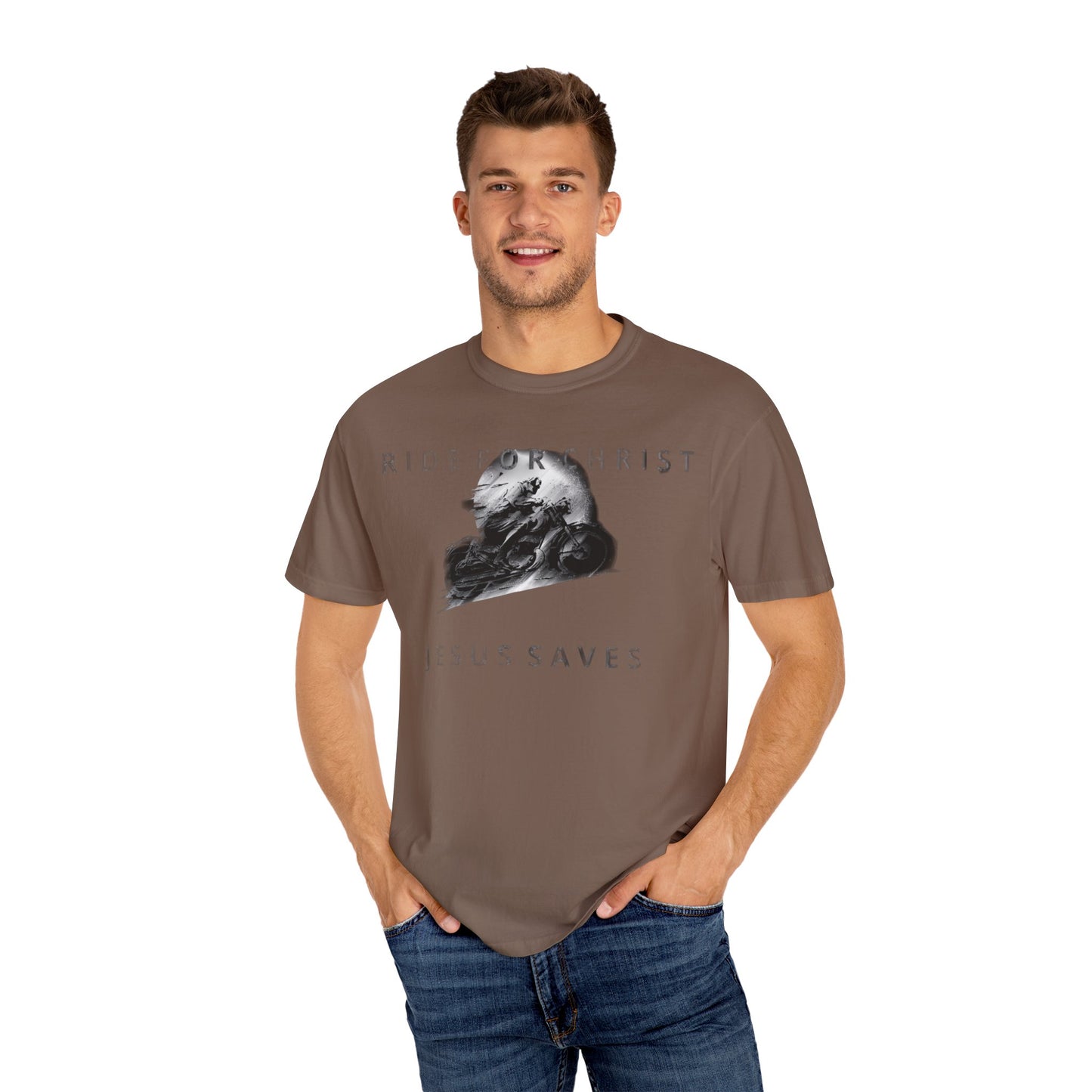 RIDE FOR CHRIST Unisex Garment-Dyed T-shirt