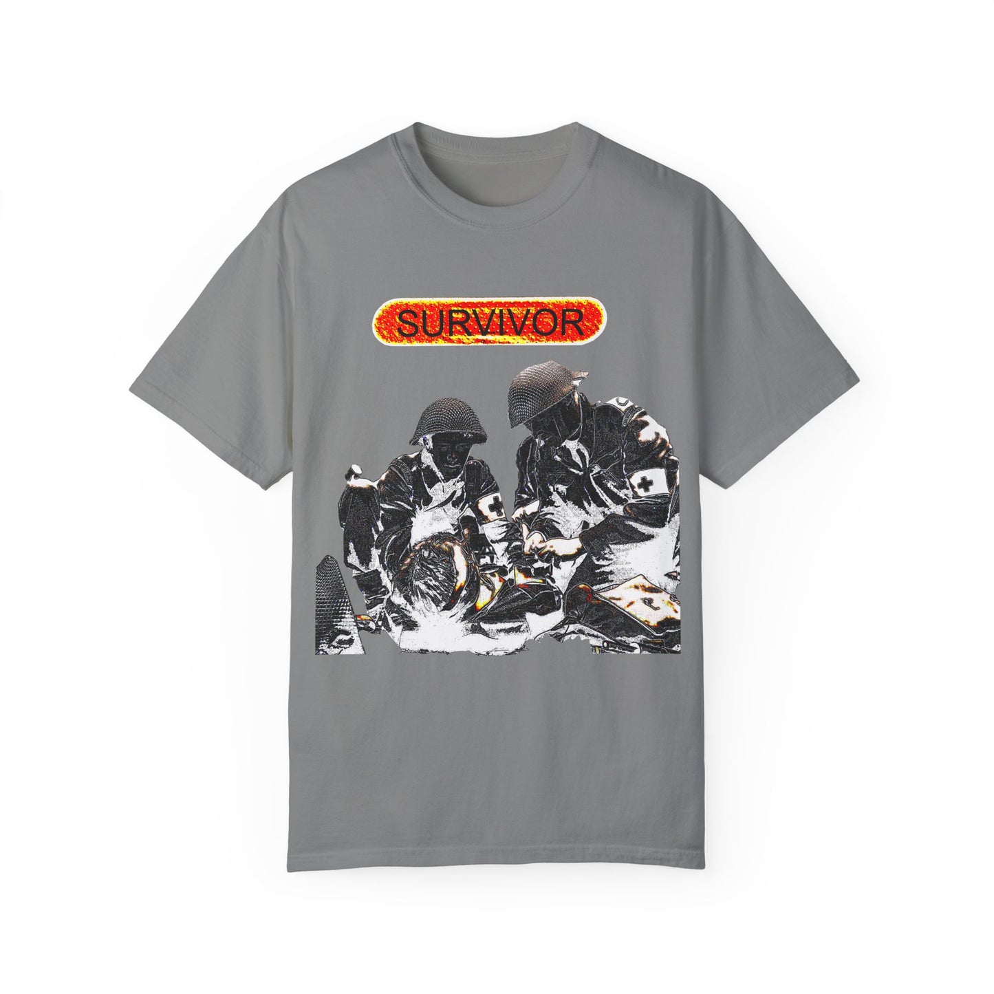 war veteran survivor Unisex Garment-Dyed T-shirt
