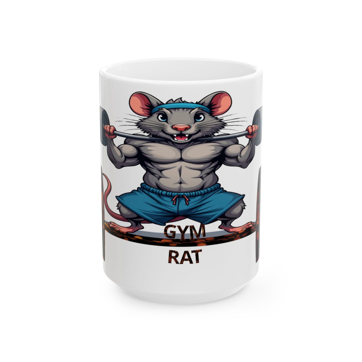 GYM RAT Ceramic Mug, (11oz, 15oz)