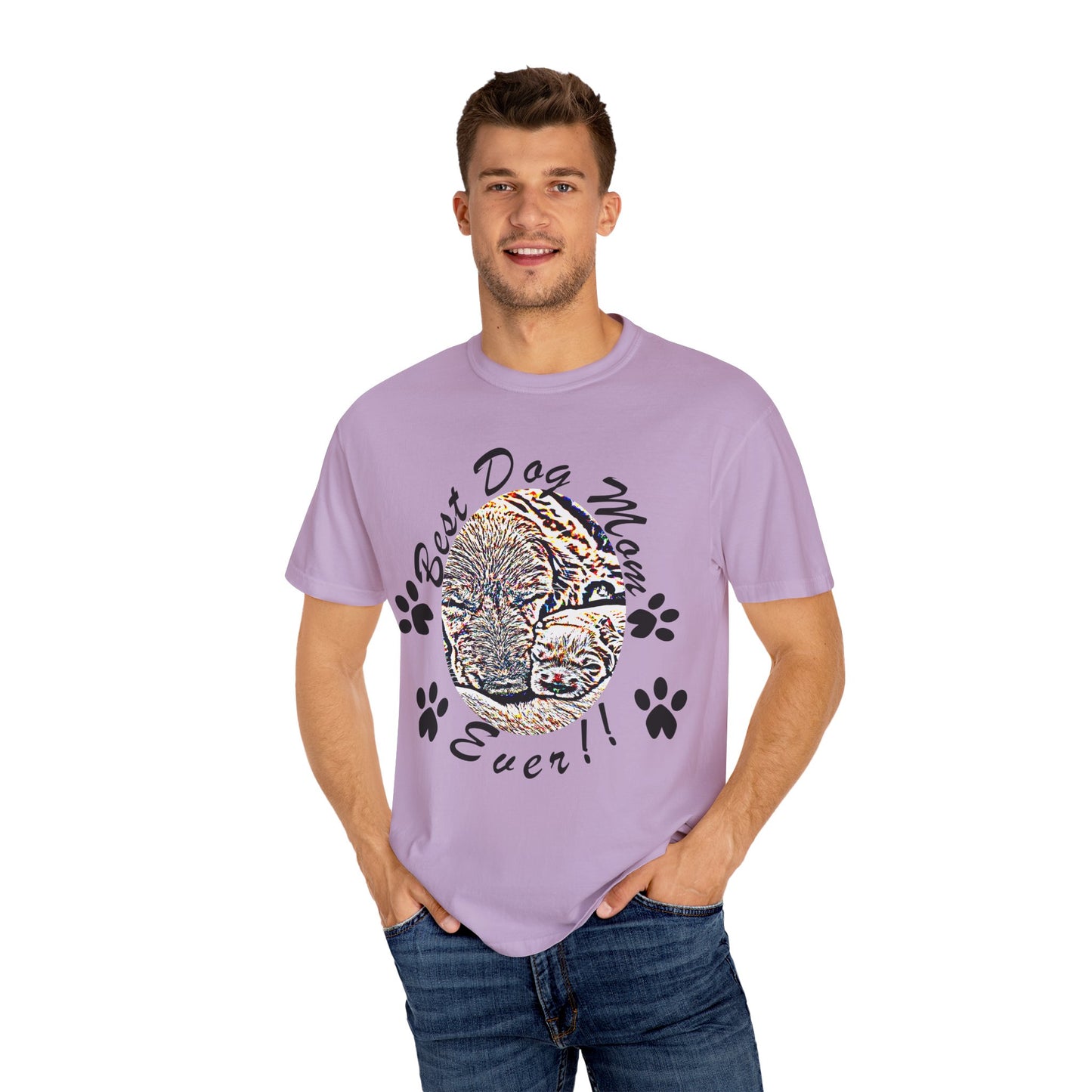 dog mom Unisex Garment-Dyed T-shirt